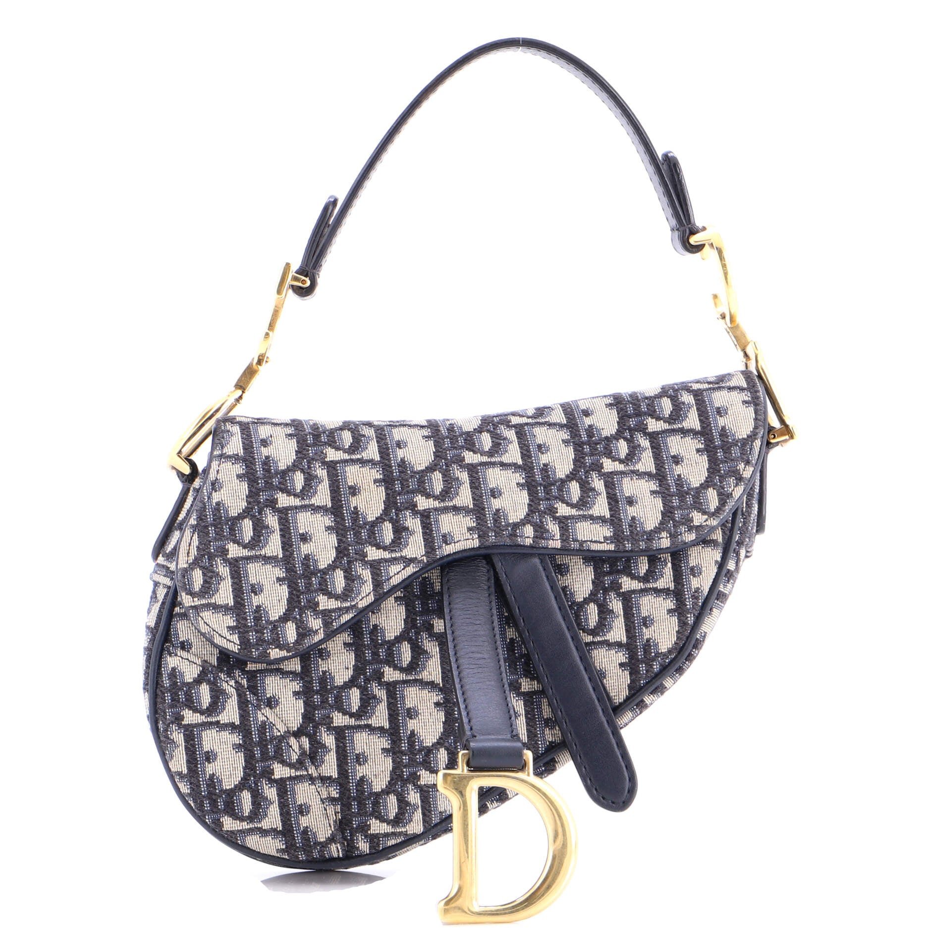 Dior Saddle Handbag Oblique Canvas Mini