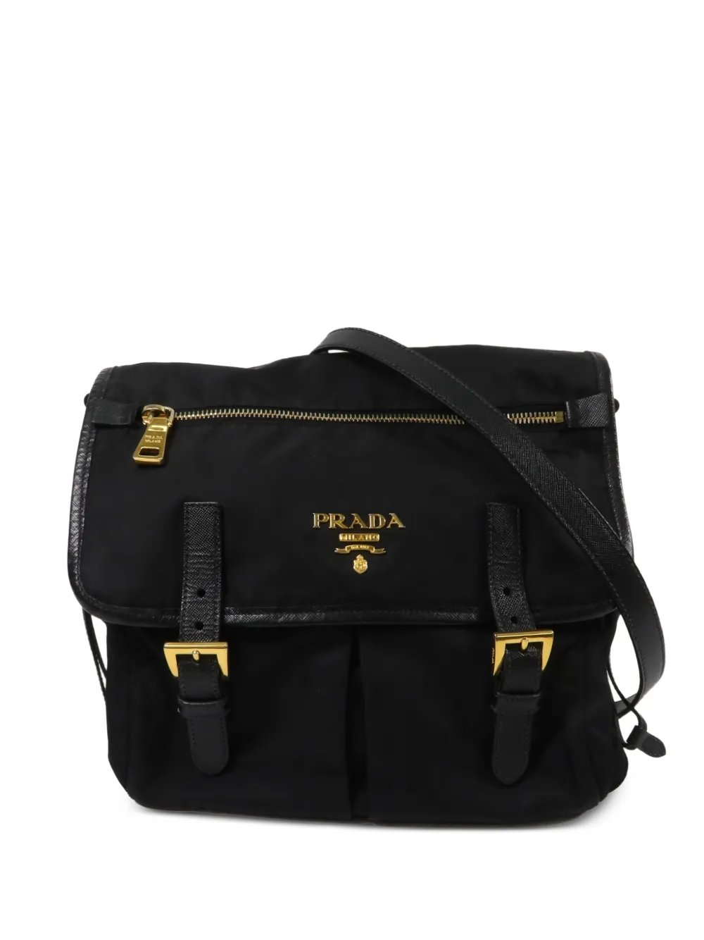 buckled shoulder bag