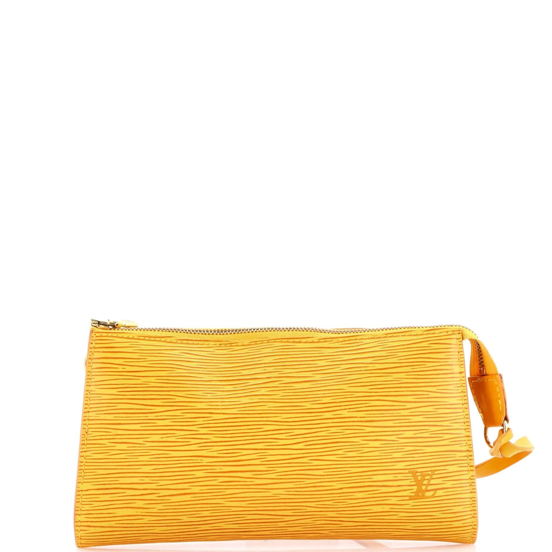 Leather clutch bag