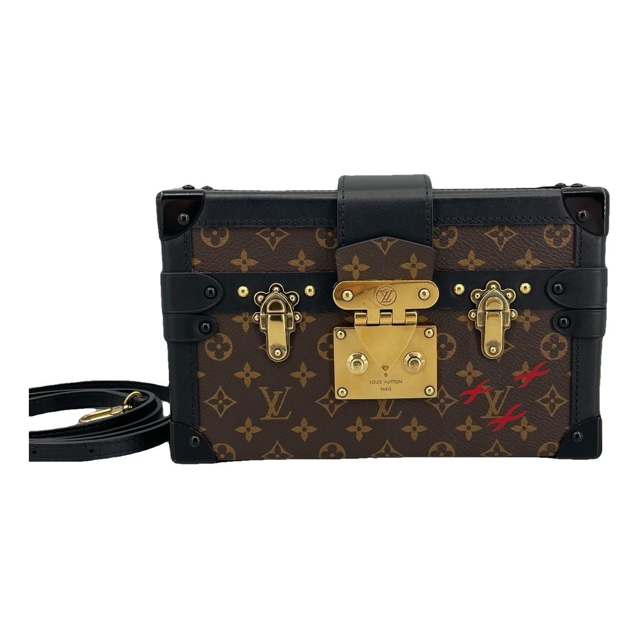 Petite Malle leather handbag