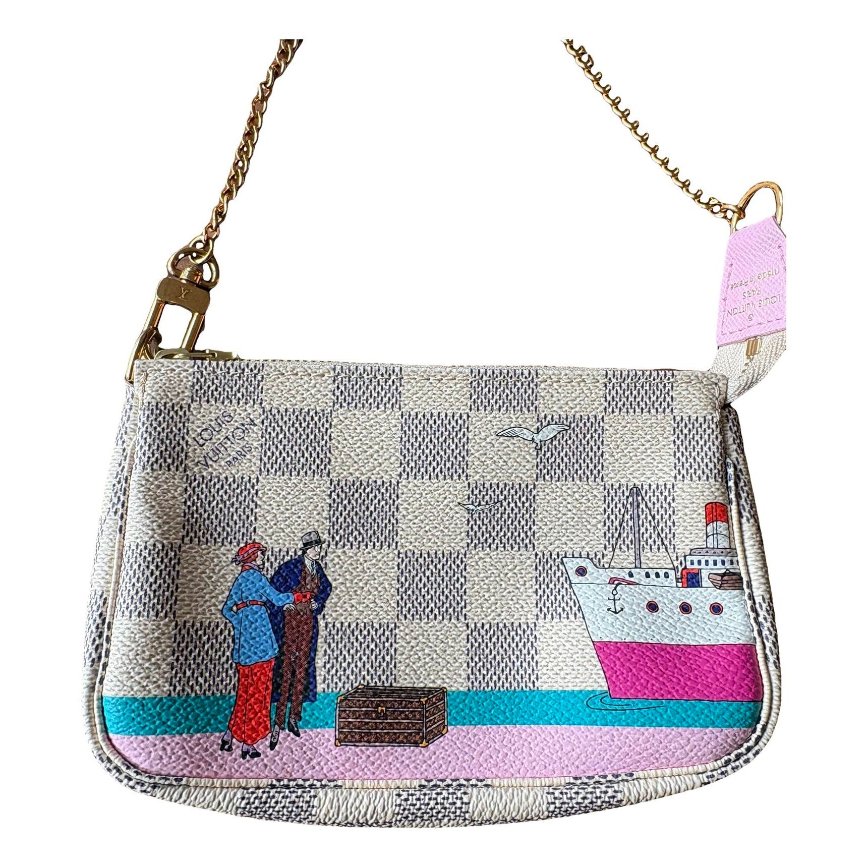 Pochette Accessoire leather handbag
