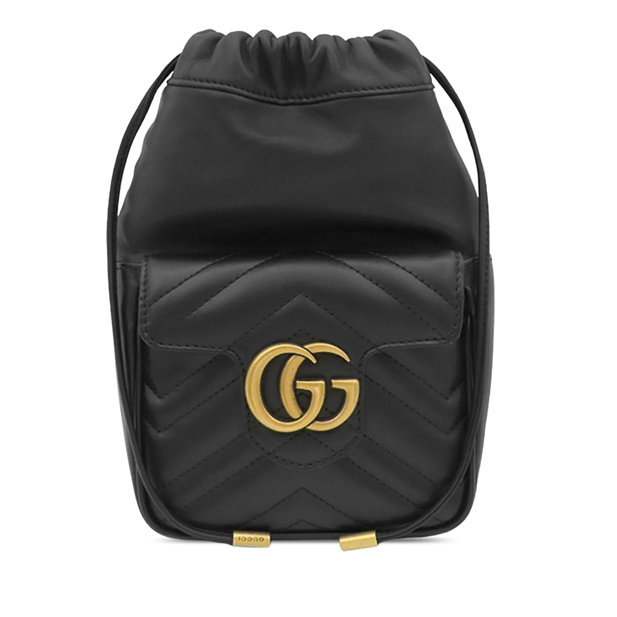 GG Marmont pony-style calfskin tote