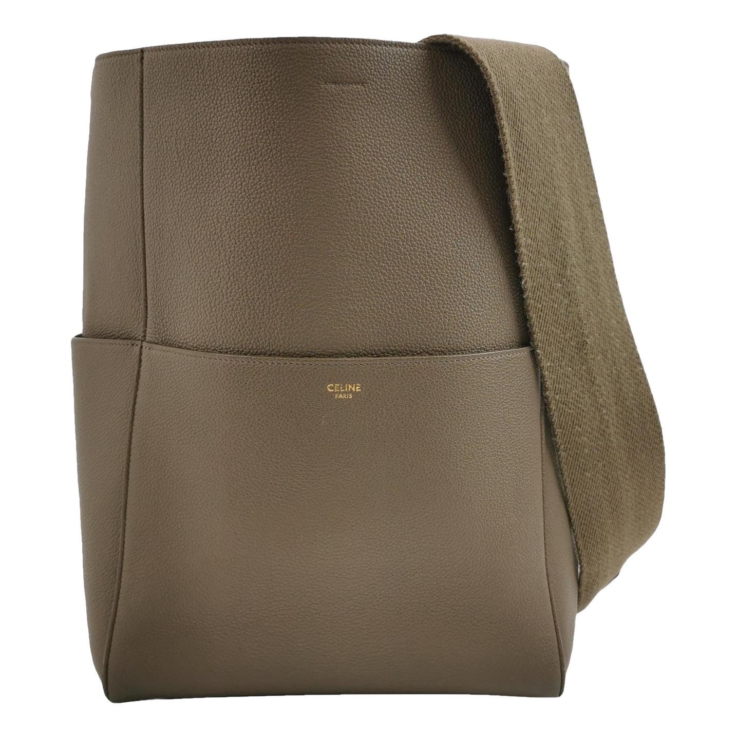 Seau Sangle leather handbag