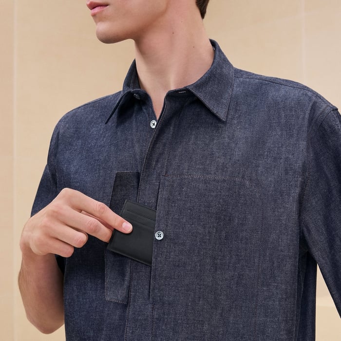 Indigo "Poche a Cheval" Sporty Fit Shirt