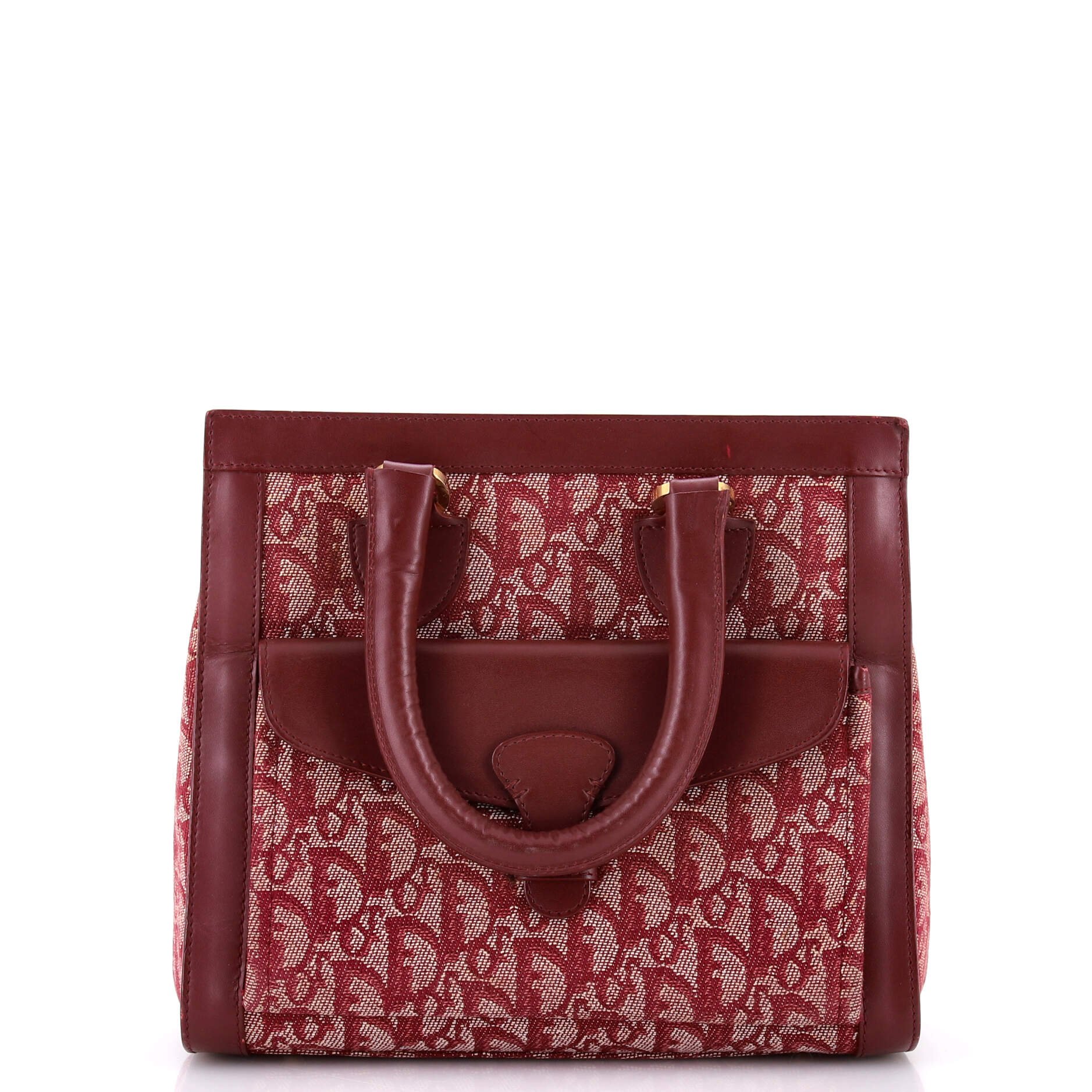 Dior Vintage Trotter Pocket Tote Diorissimo Canvas Small