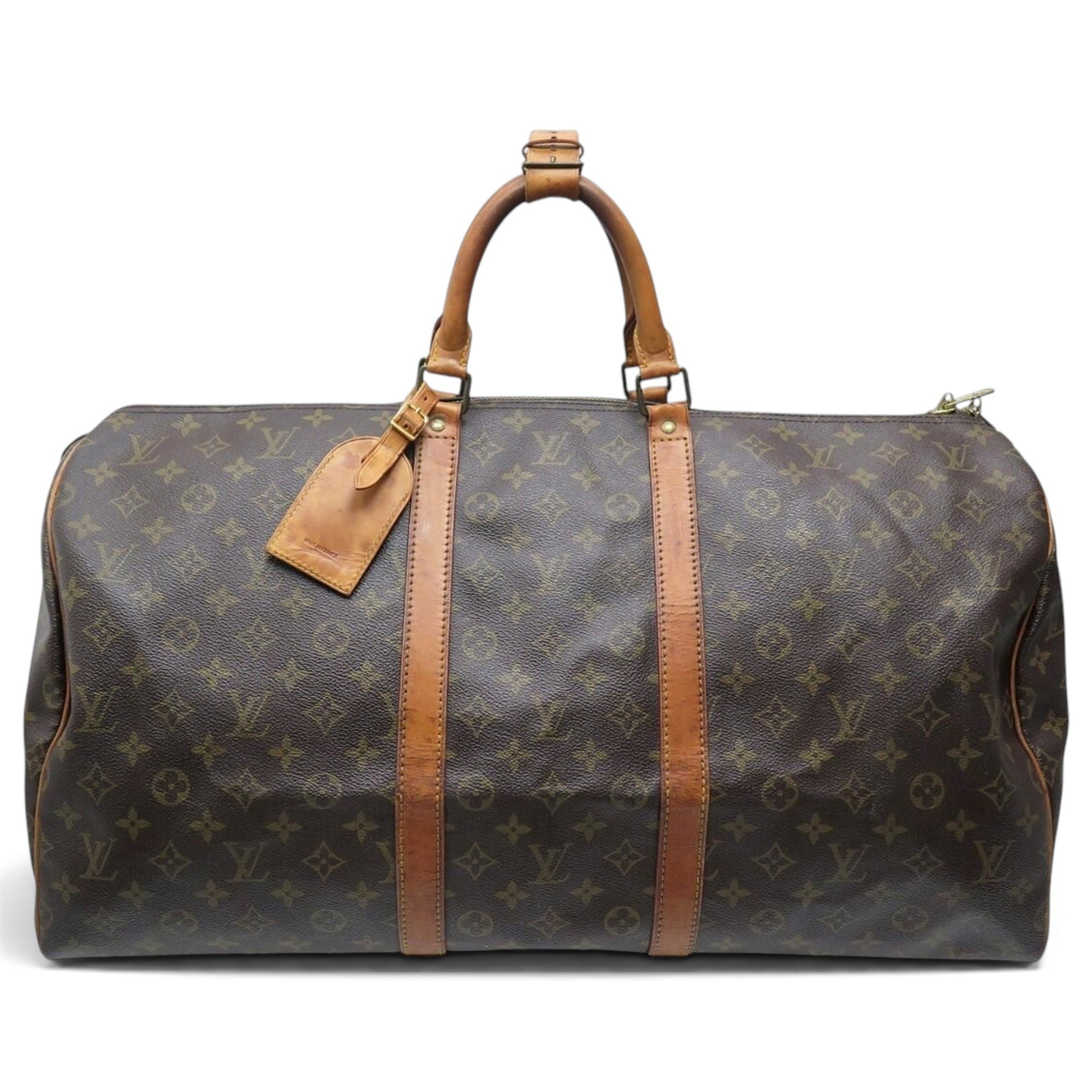 Louis Vuitton Keepall cloth travel bag