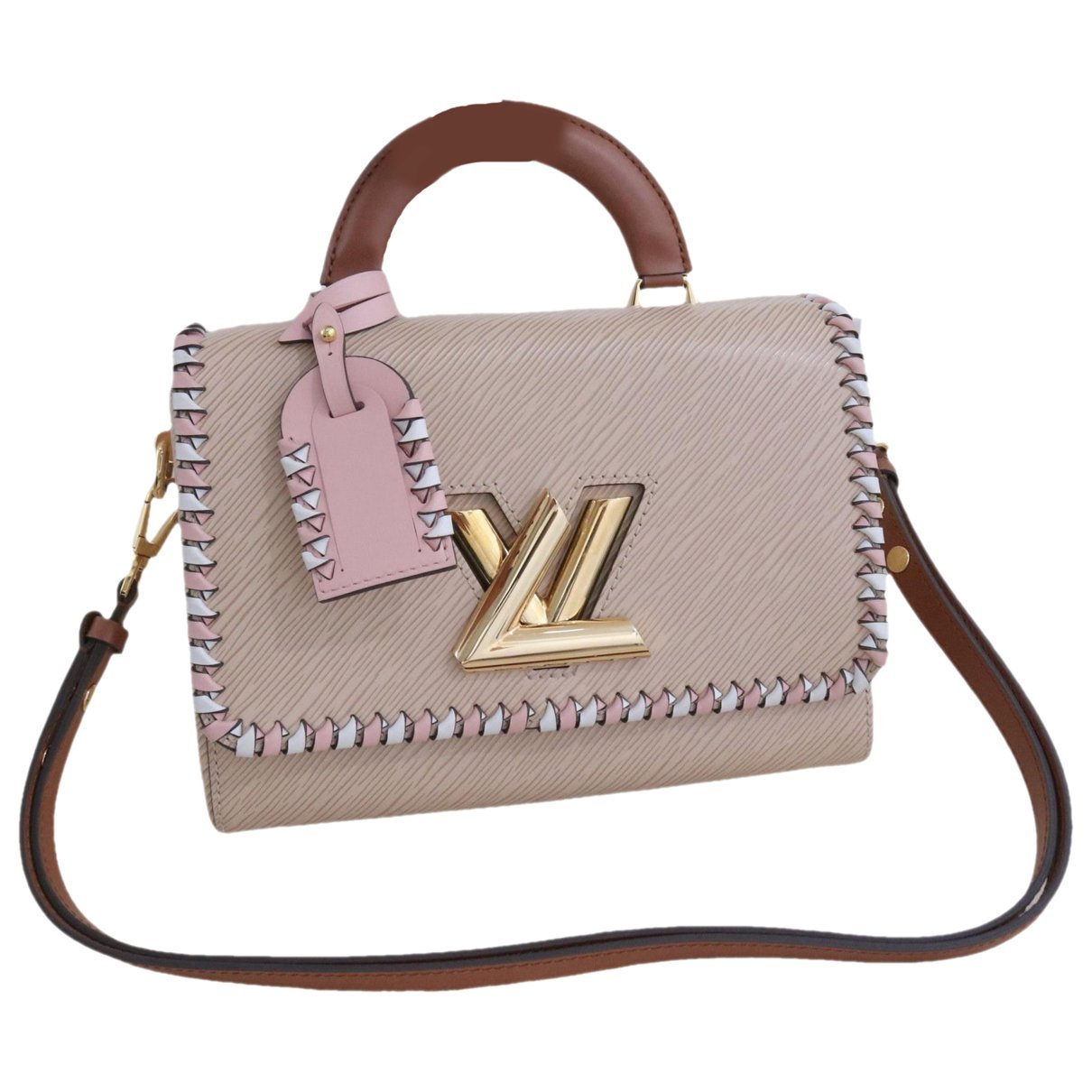 Twist leather crossbody bag