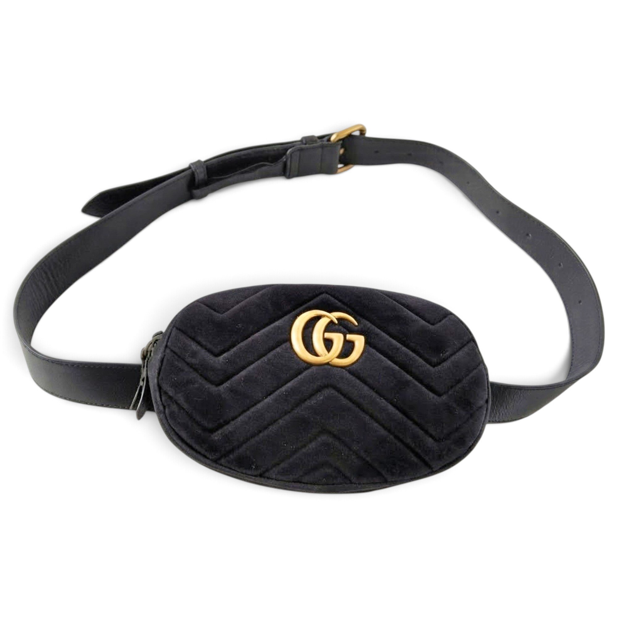 GG Marmont Oval velvet crossbody bag