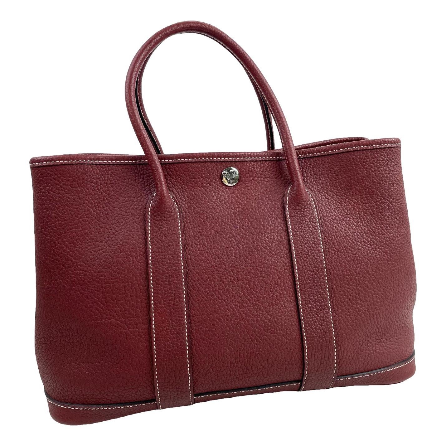 Hermes Garden Party 30 Handbag Natural 6913