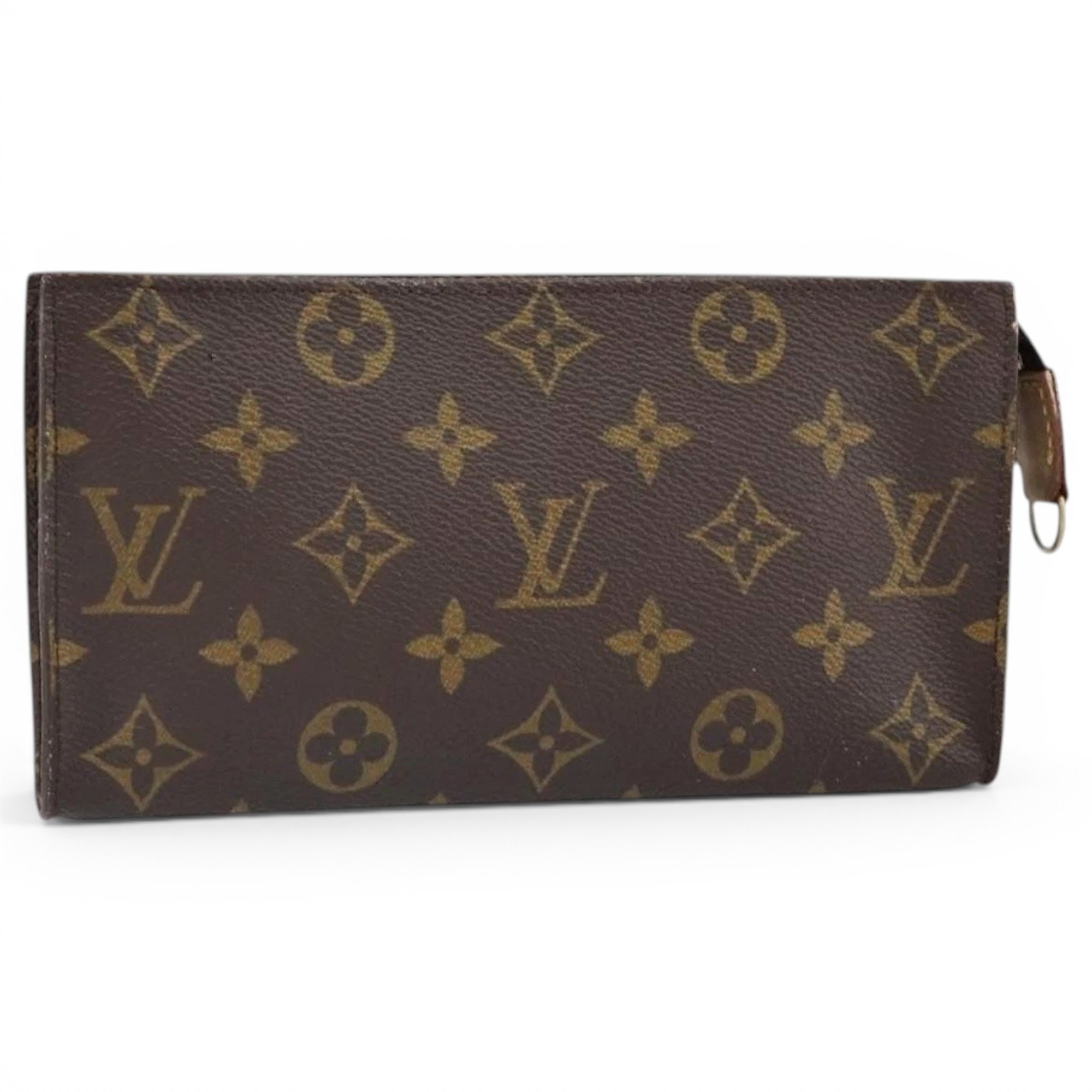 Leather clutch bag