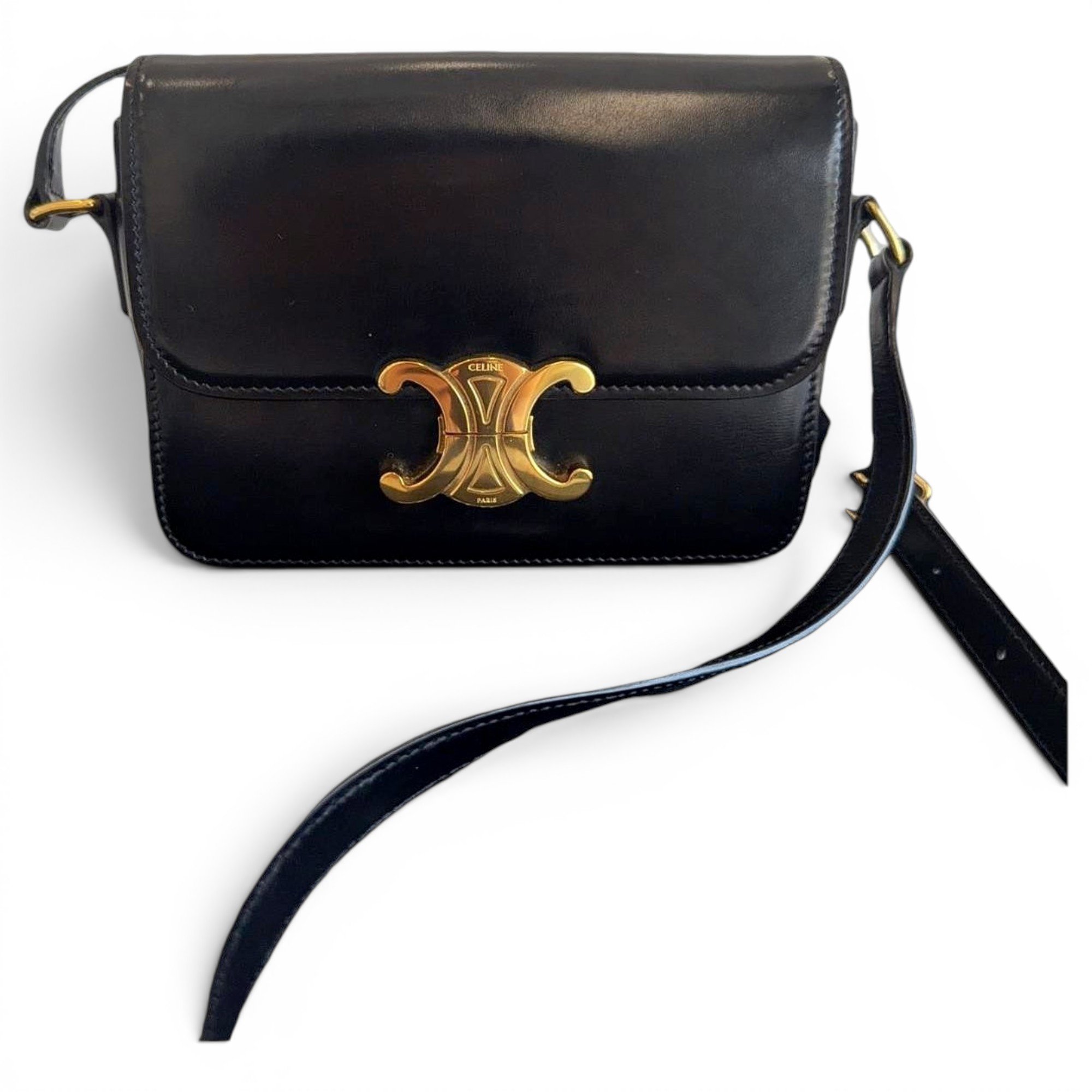 Triomphe leather handbag