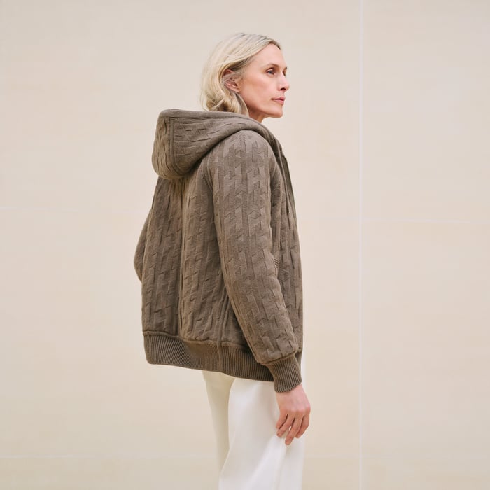 "H" Zipped Hooded Jacket