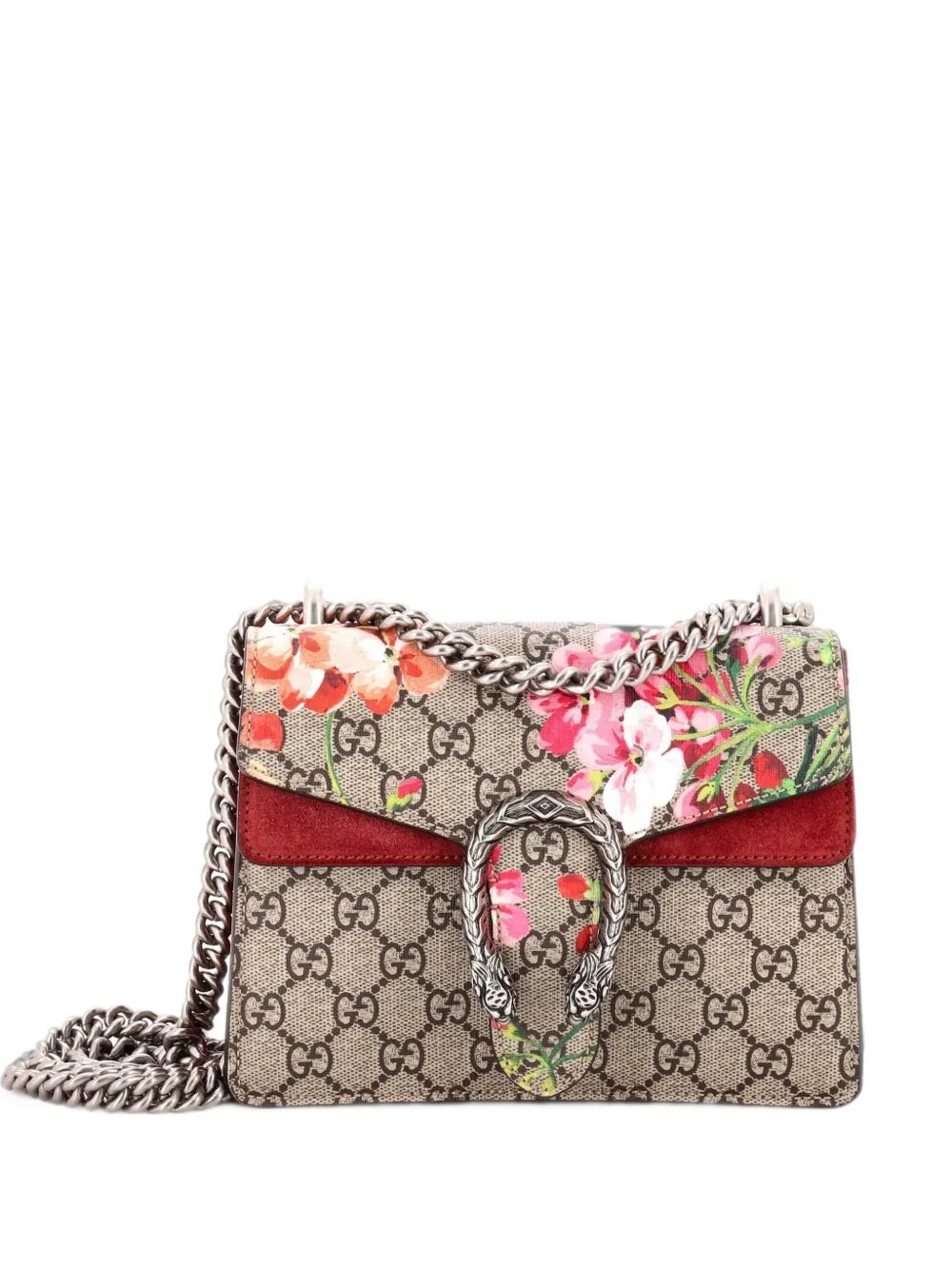 Dionysus Bag Blooms Print GG Coated Canvas Mini crossbody bag