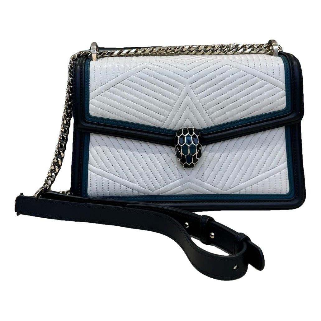 Serpenti leather handbag