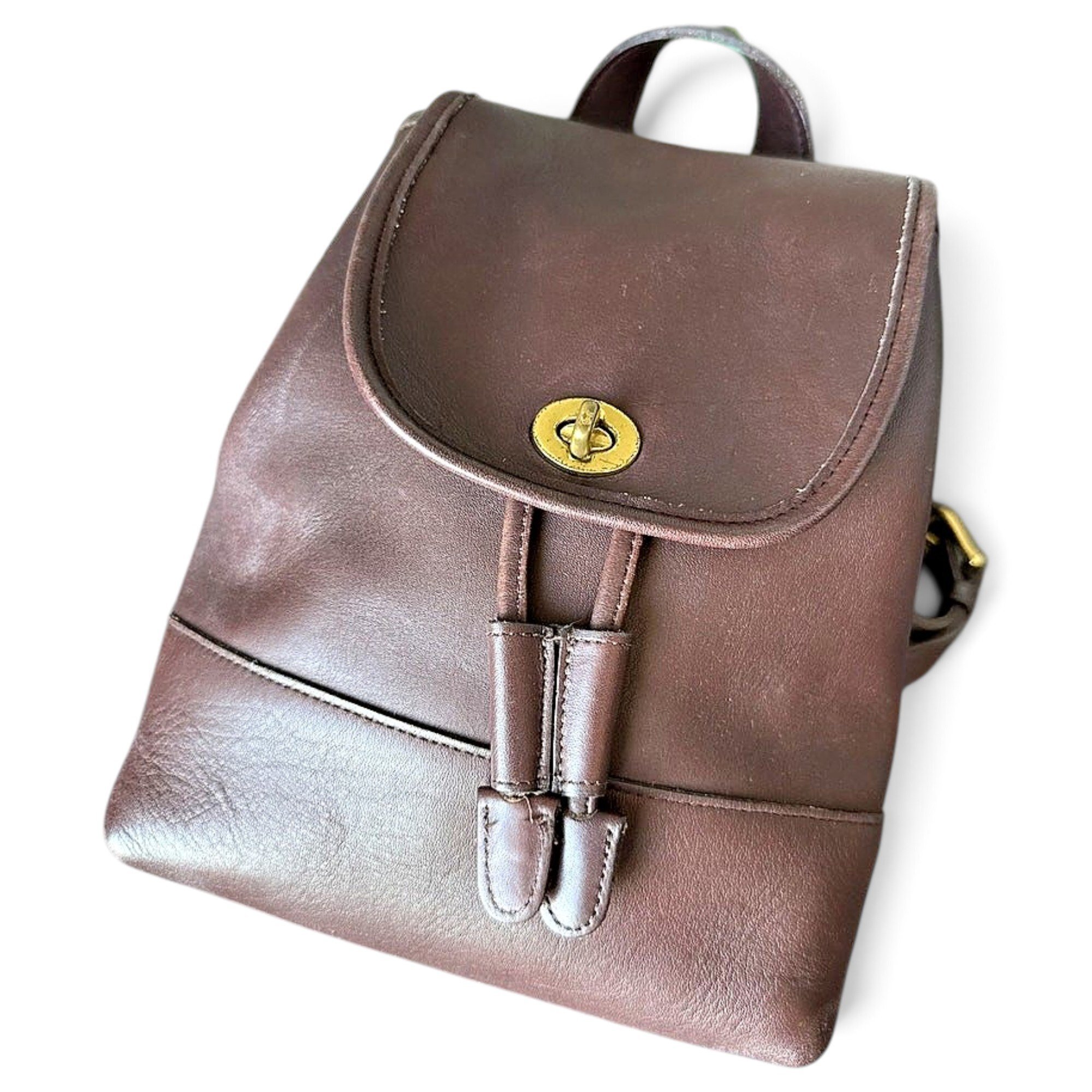 Leather backpack