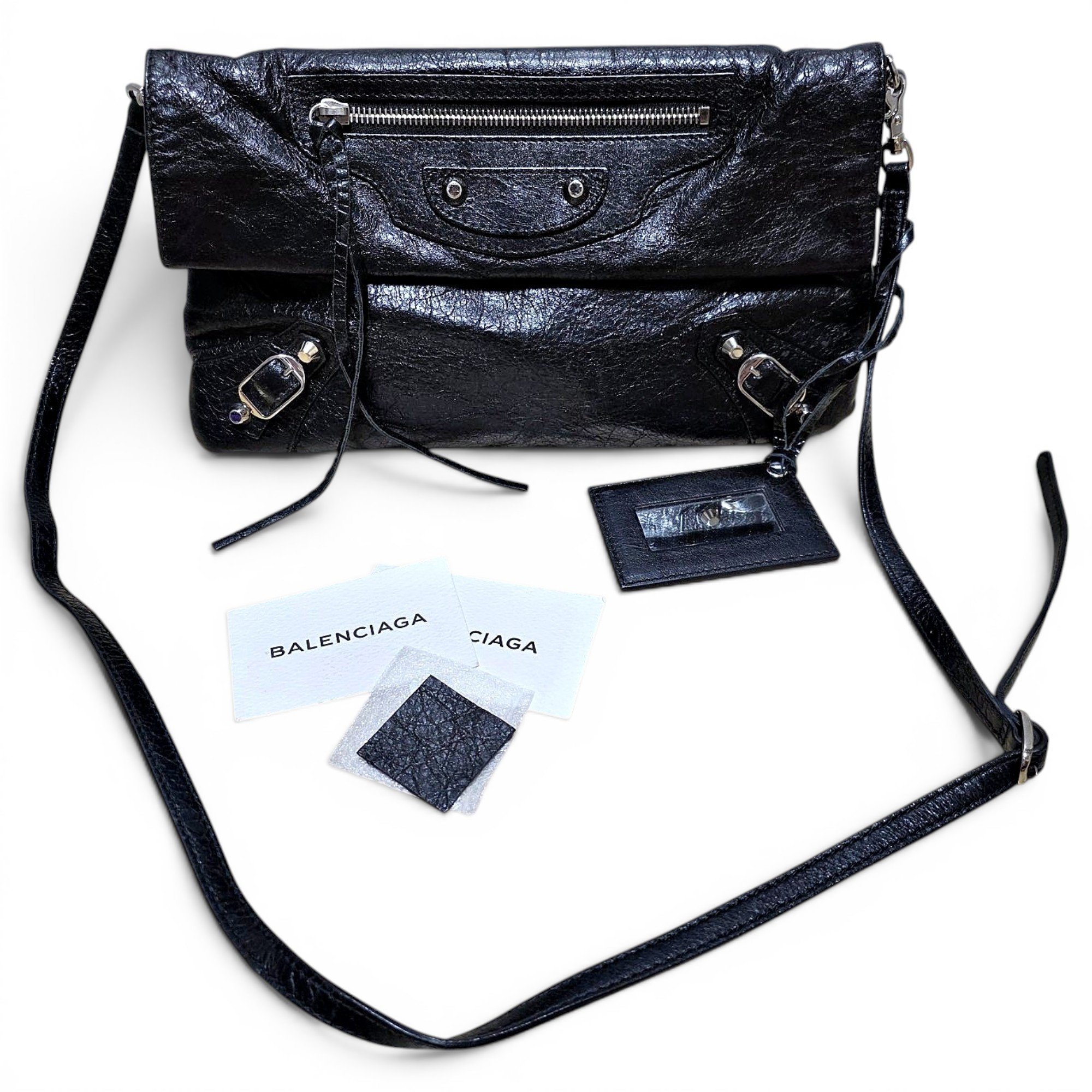 Balenciaga Envelop leather crossbody bag