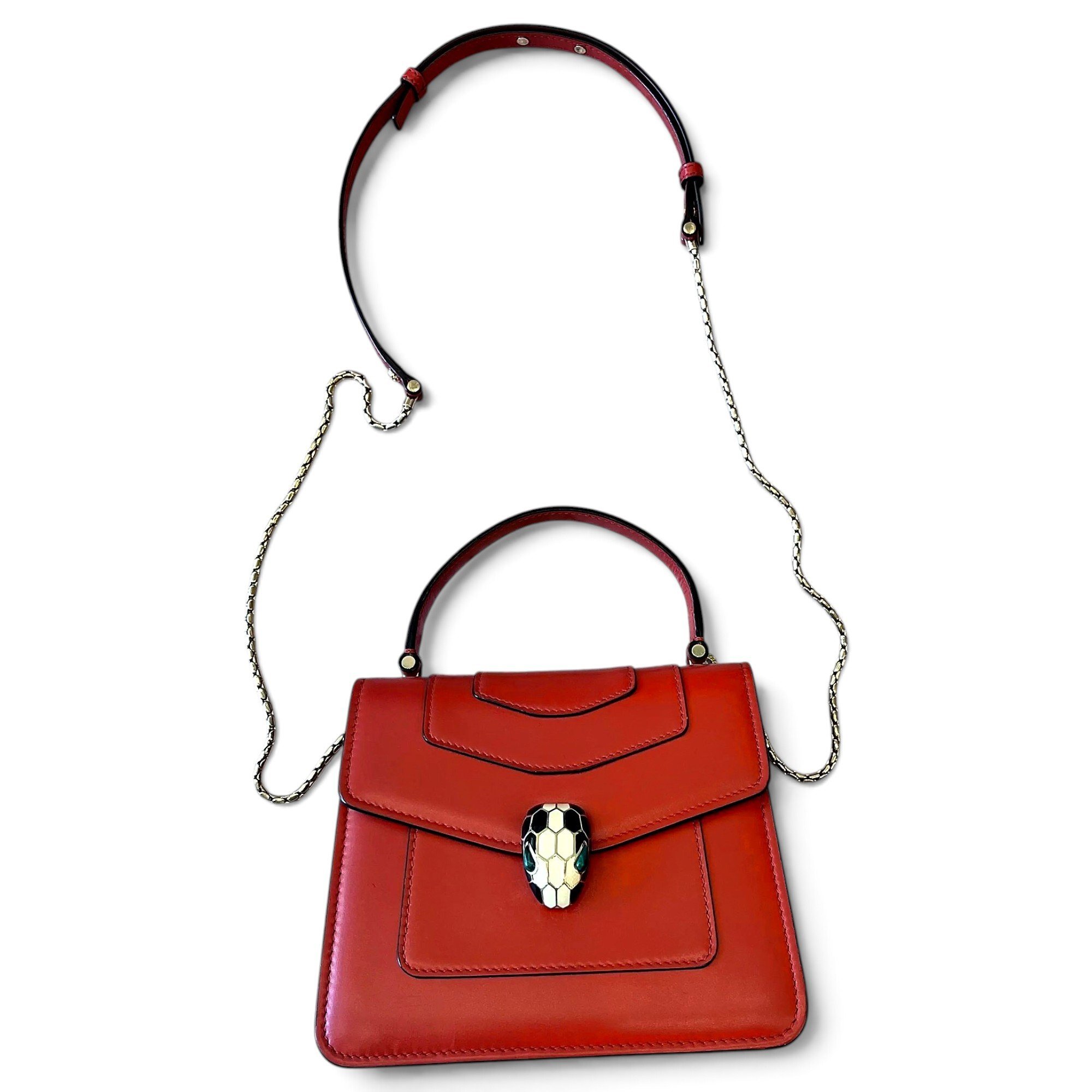 Serpenti leather crossbody bag