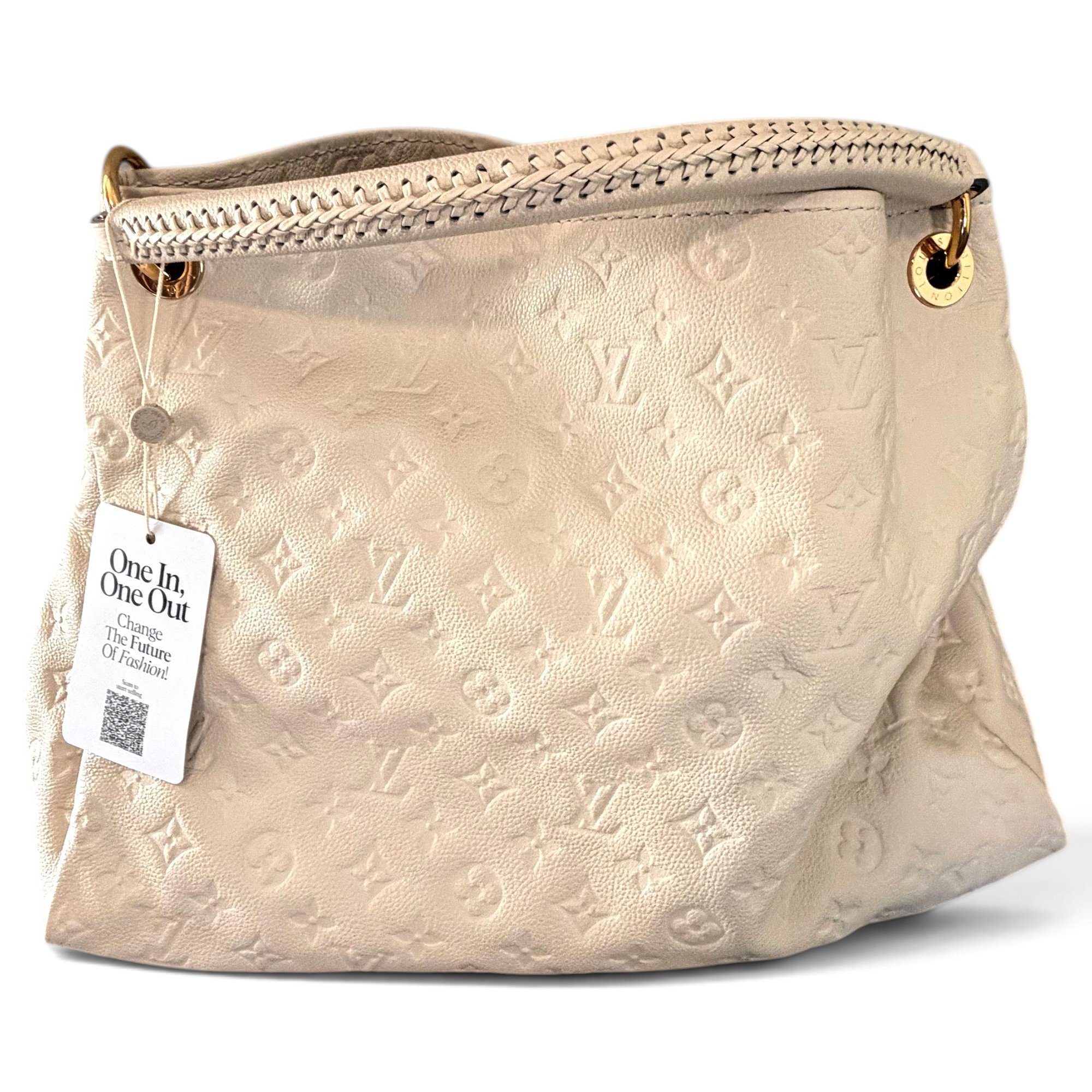 Artsy leather handbag