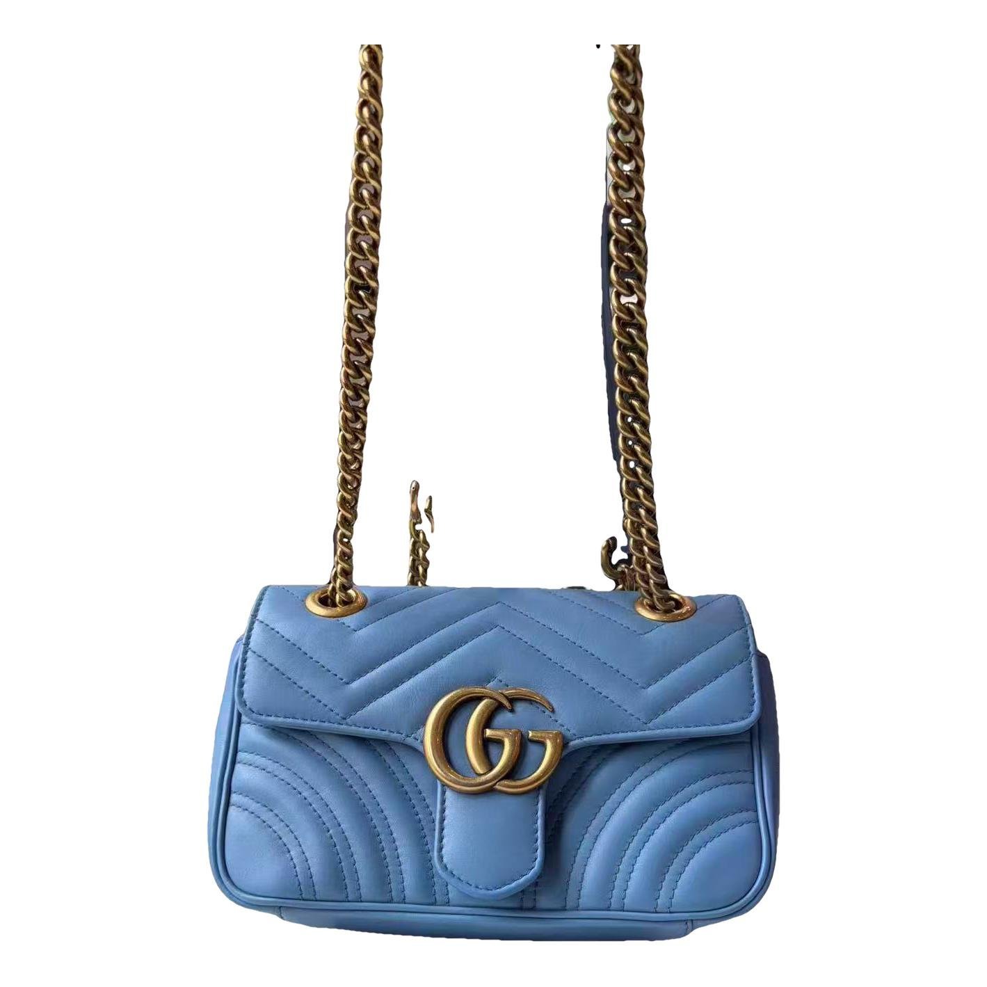 GG Marmont Flap leather crossbody bag