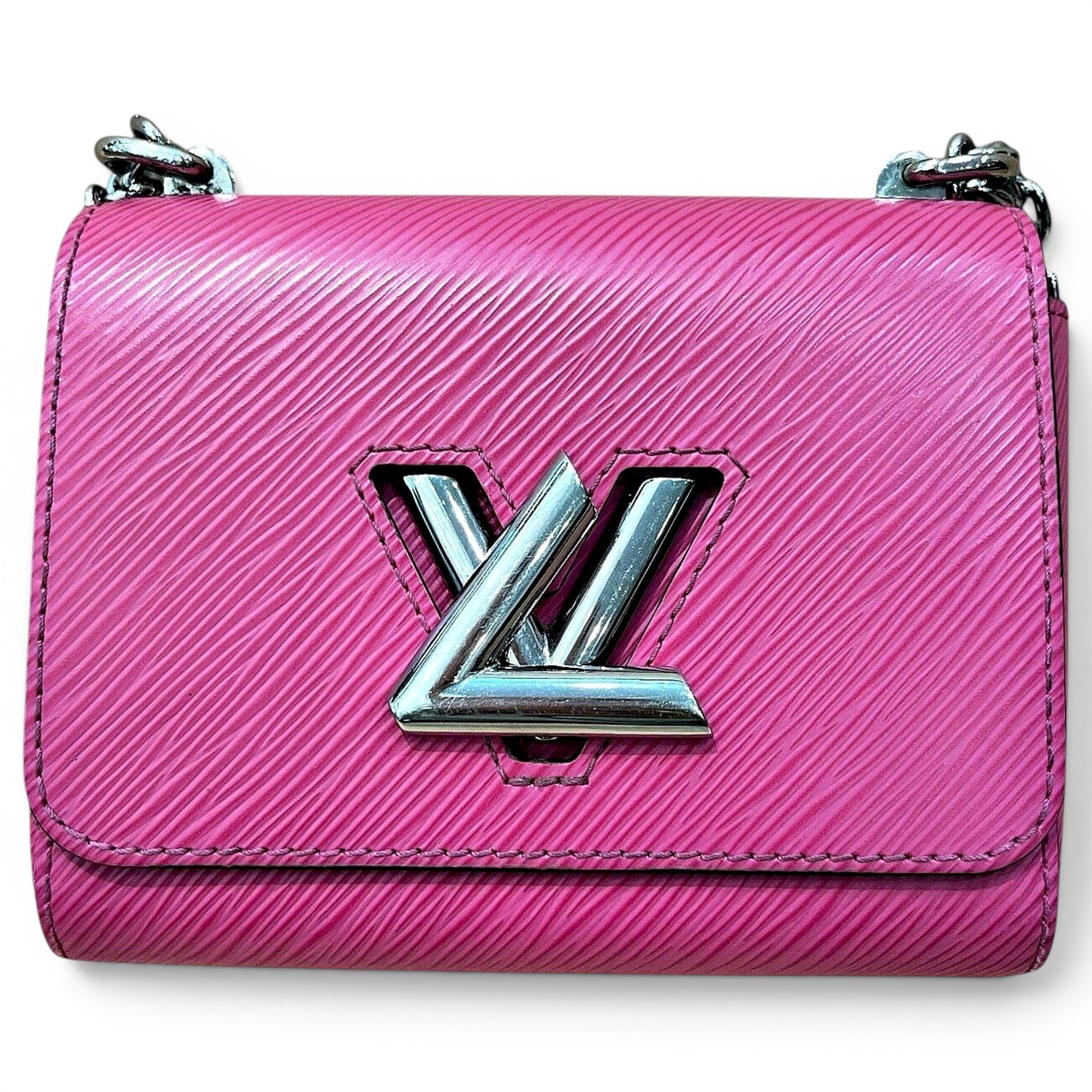 Twist leather handbag