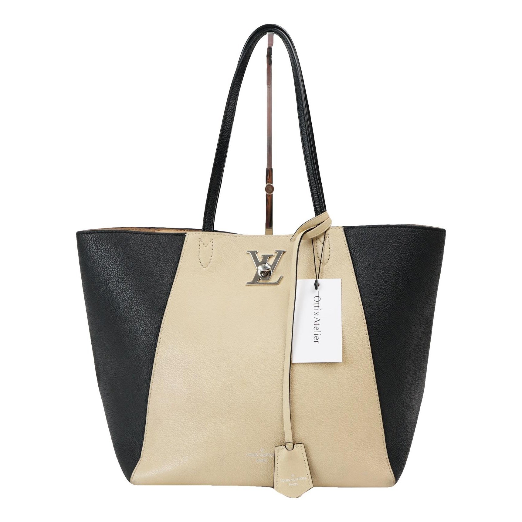 Lockmeto leather handbag
