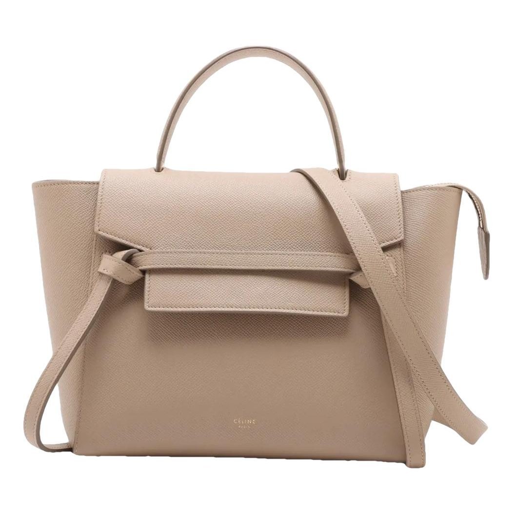 Belt leather handbag