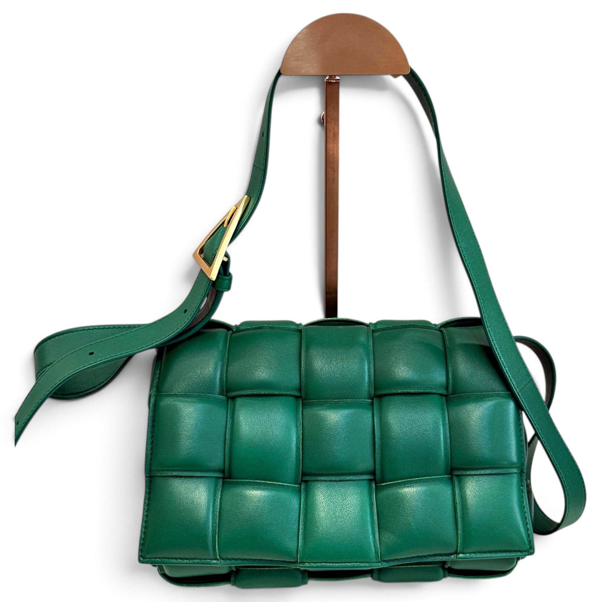 Cassette leather crossbody bag
