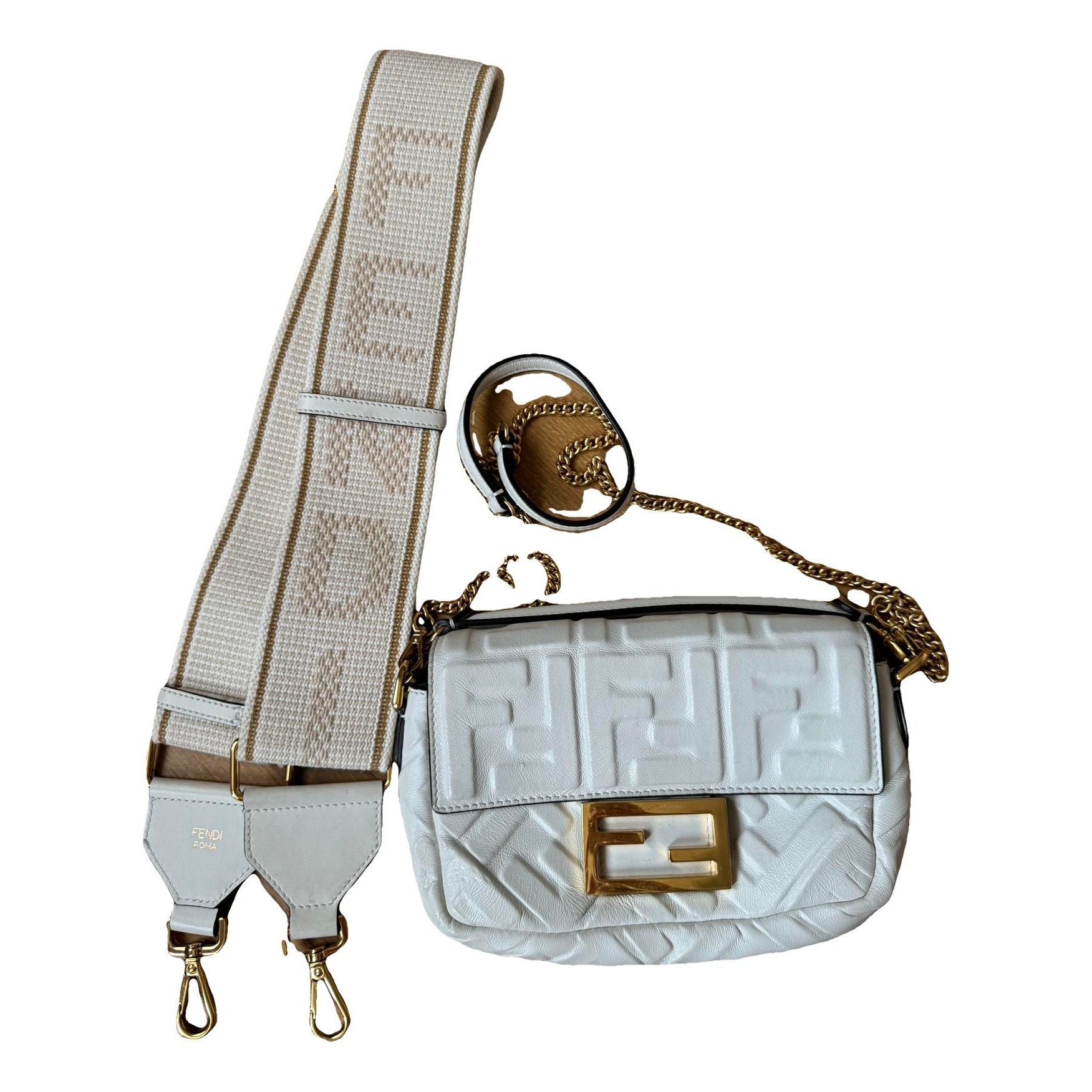 Baguette leather handbag