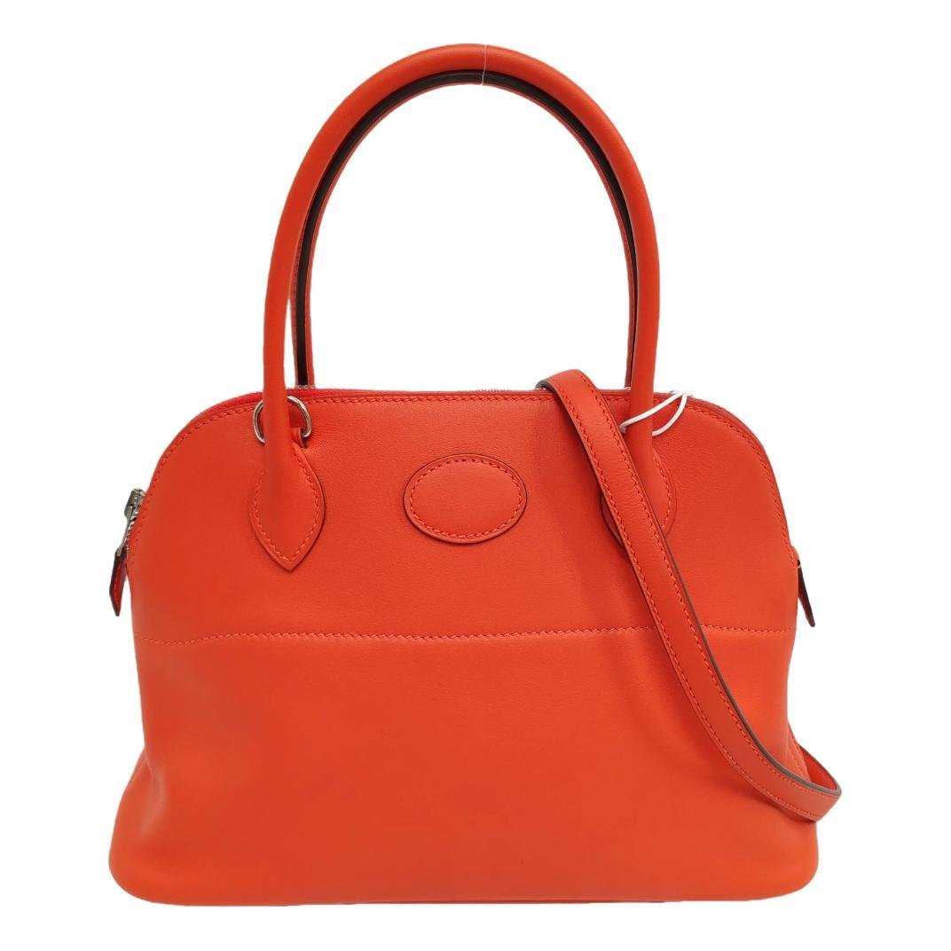 Hermes Bolide 1923 leather handbag