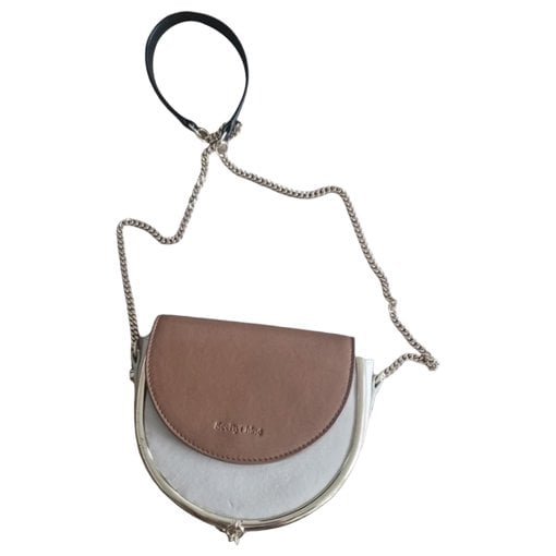 Leather clutch bag