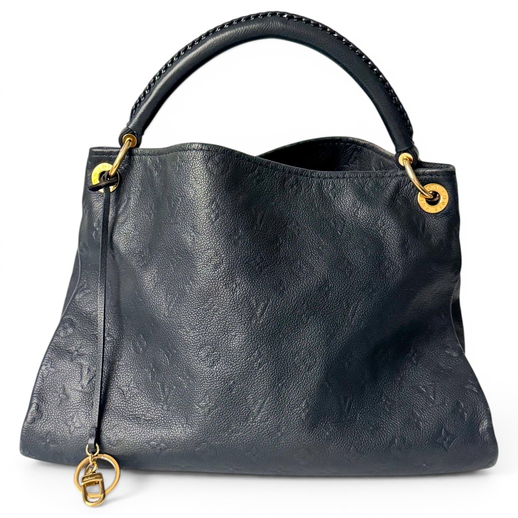 Artsy leather handbag