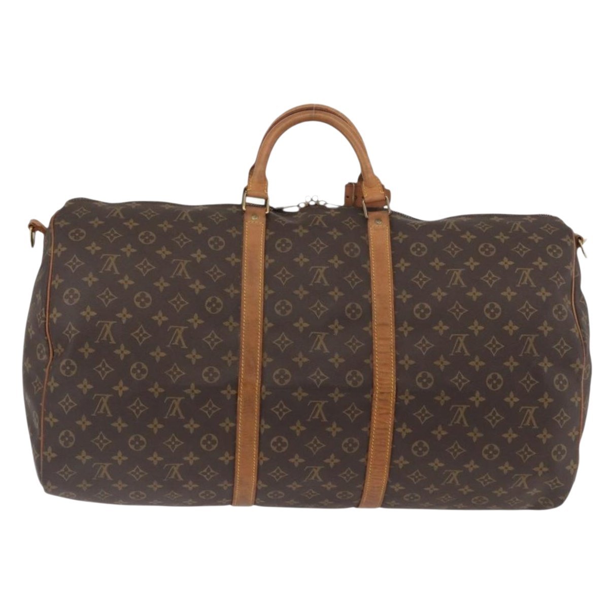 Keepall leather travel bag