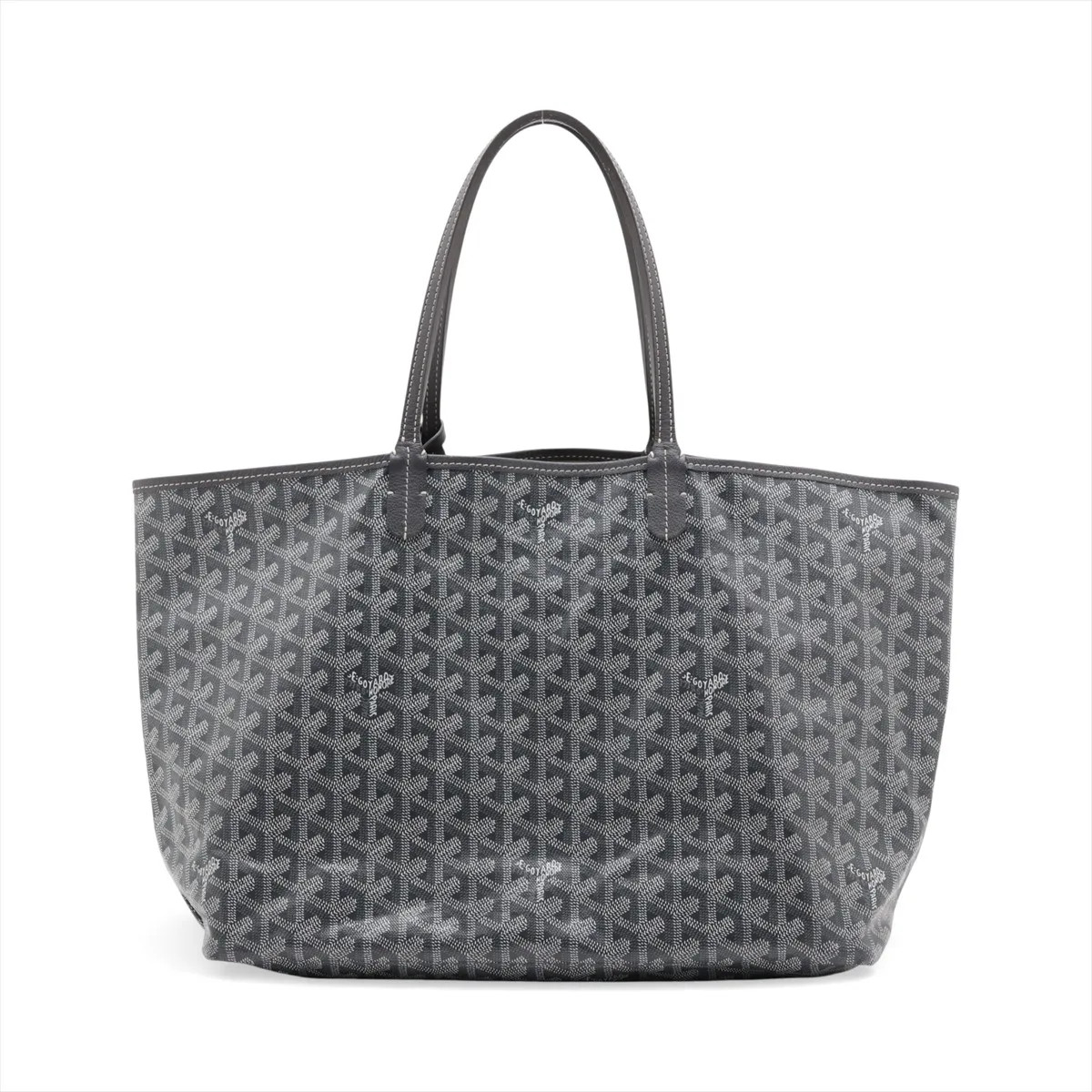 Goyard Saint Louis PM PVC & leather Tote bag Gray
