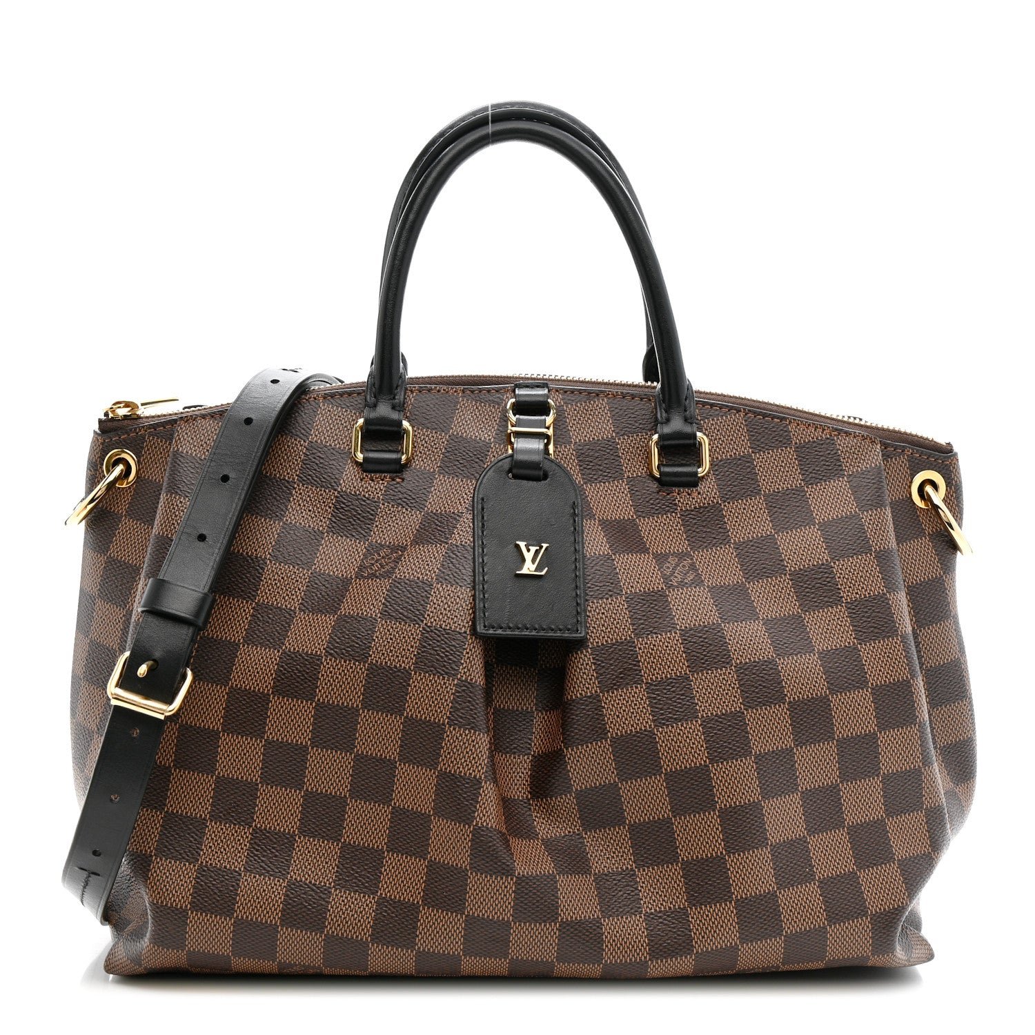 Louis Vuitton Louis Vuitton Damier Ebene Odeon Tote MM Black