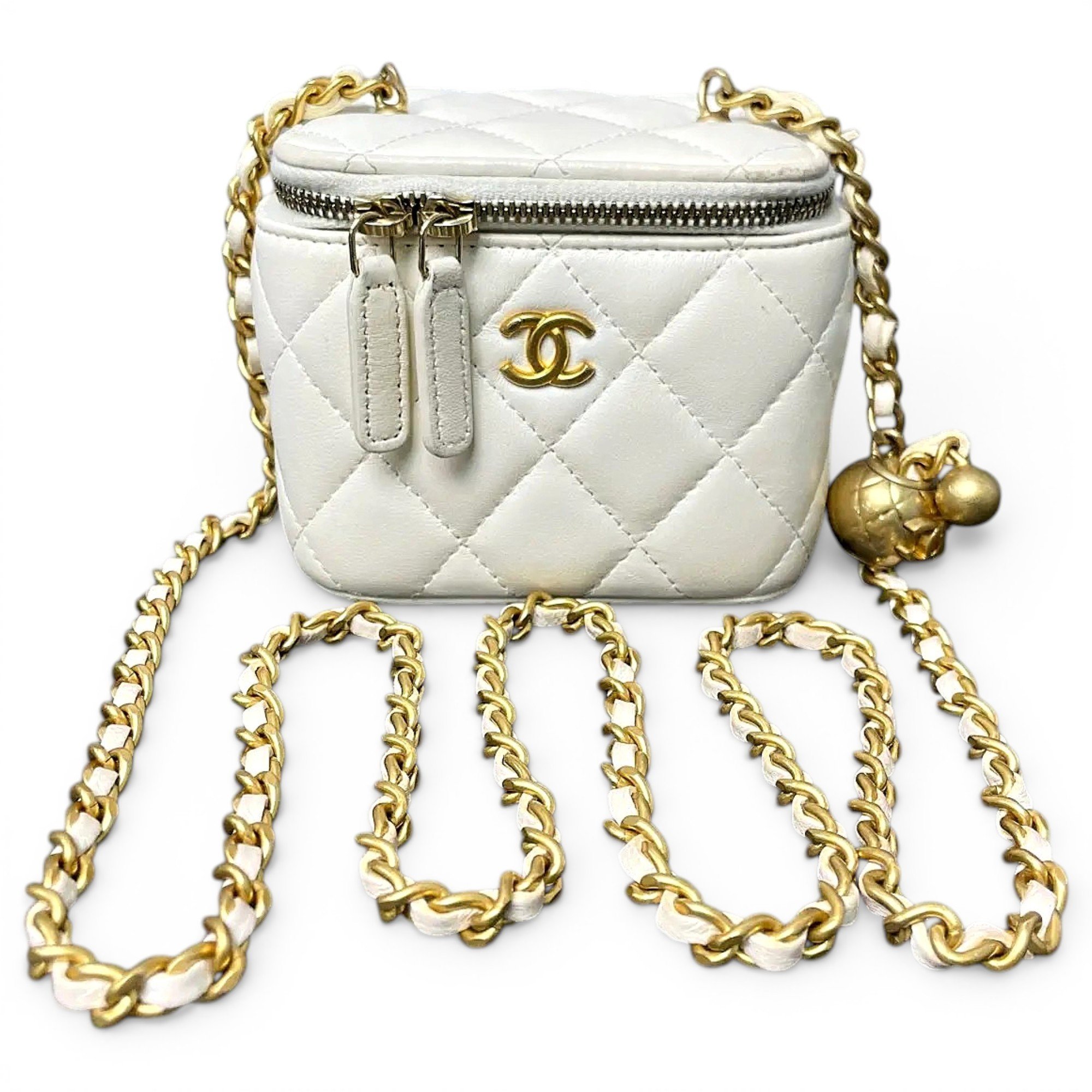 Trendy CC Vanity leather handbag