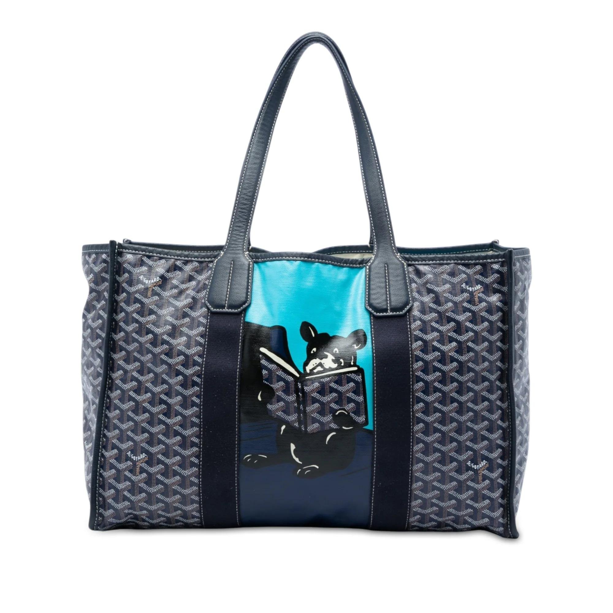 Minaudiere Goyardine pony-style calfskin handbag