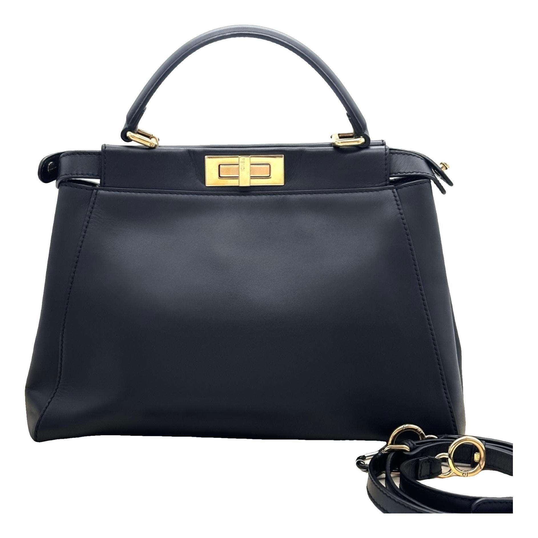 Peekaboo leather handbag