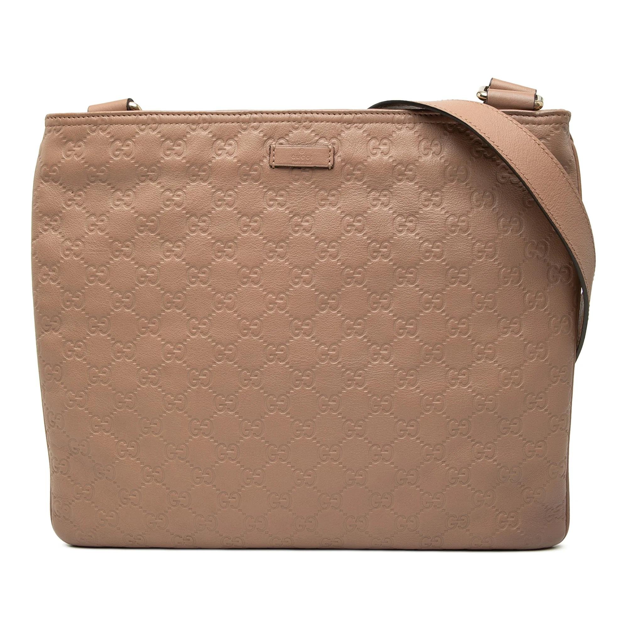 Gucci B leather crossbody bag