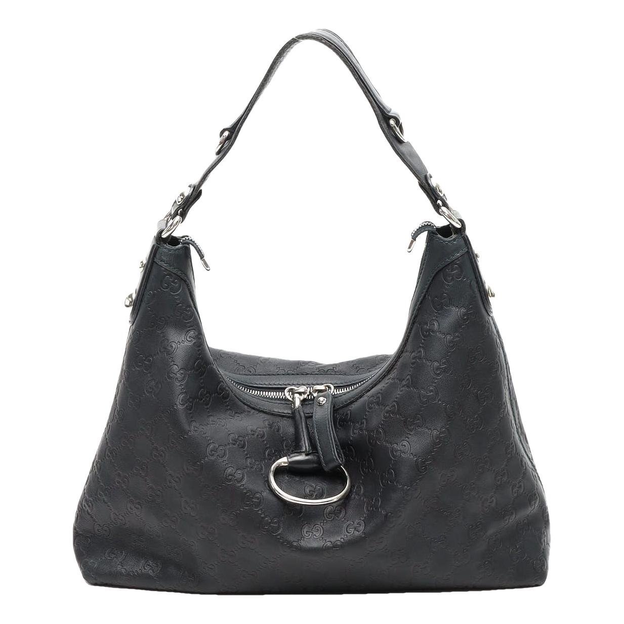 Hobo leather handbag