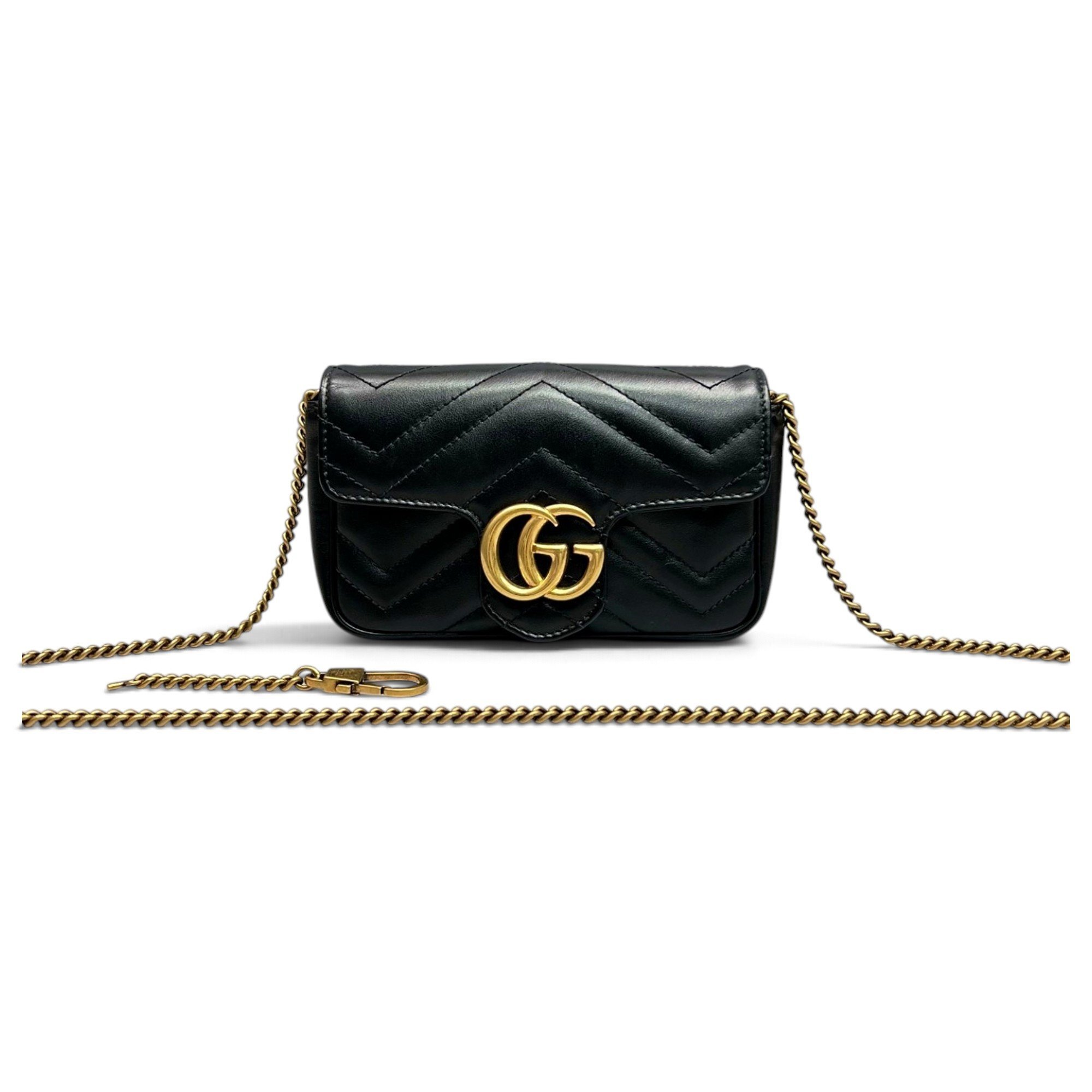 GG Marmont Flap leather crossbody bag