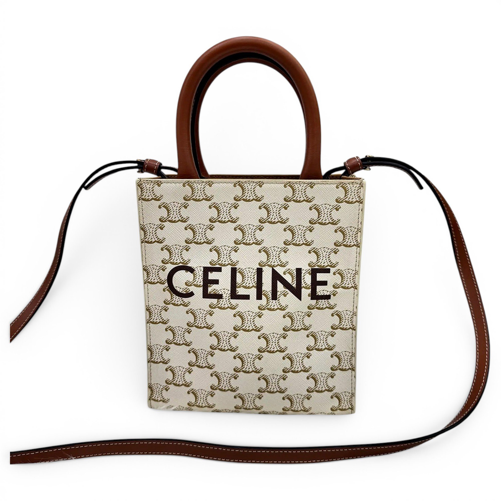 Cabas Vertical vinyl crossbody bag