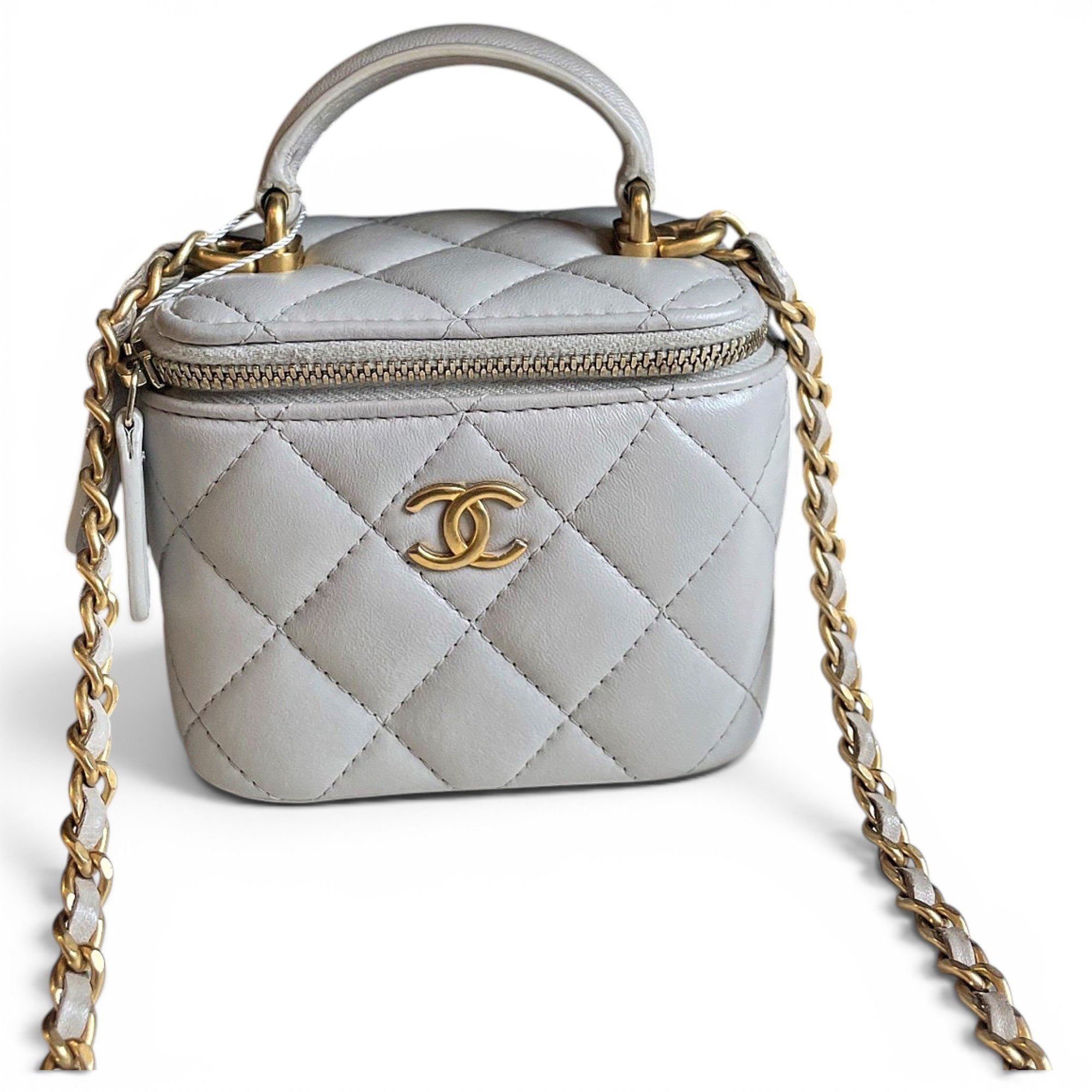 Trendy CC Vanity leather handbag