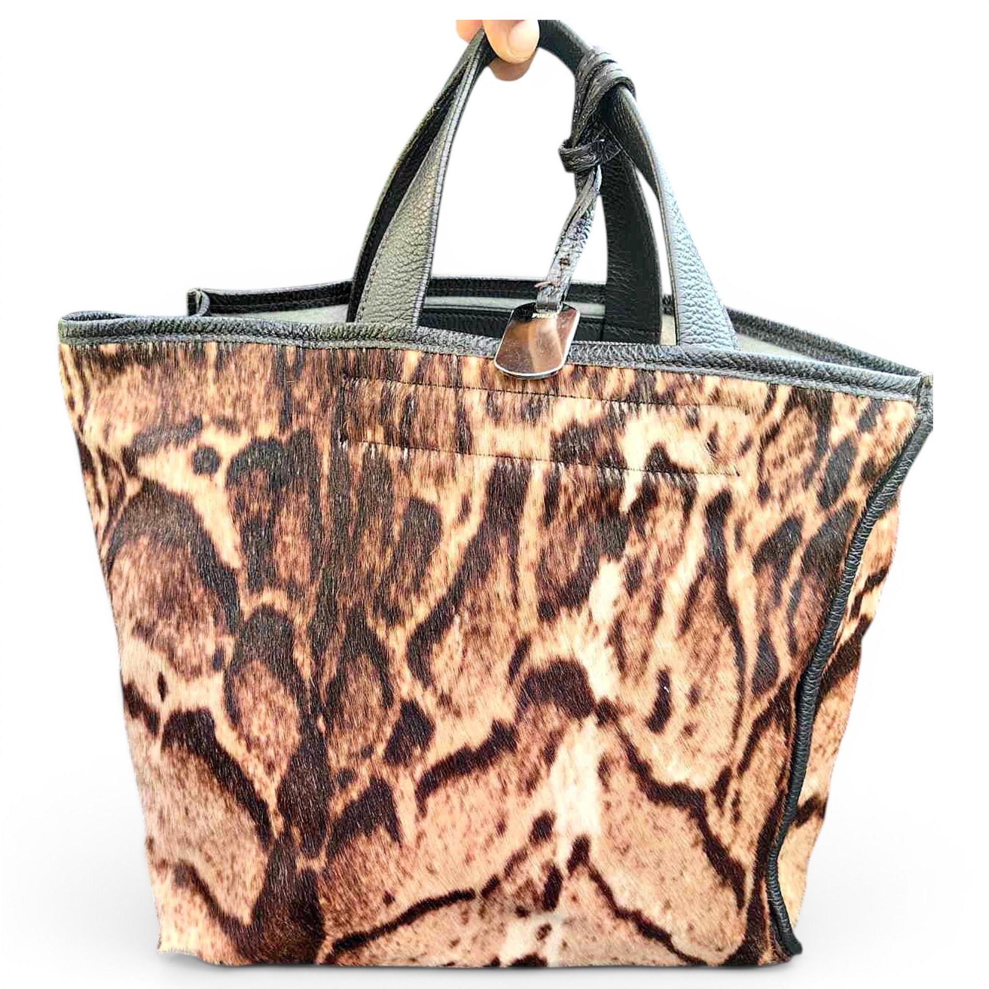 Pony-style calfskin handbag