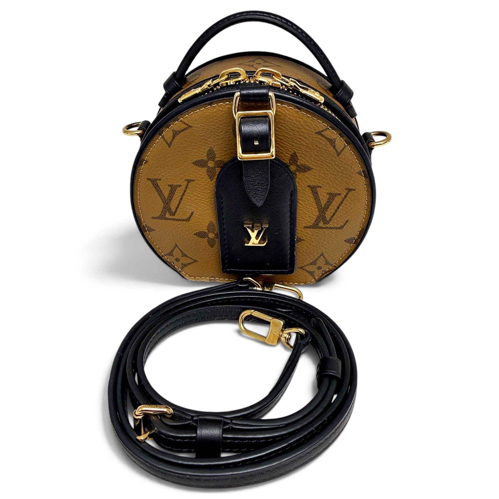 Boîte chapeau souple leather handbag