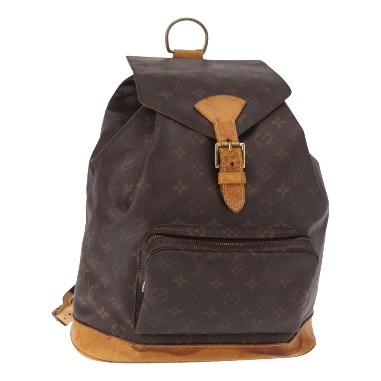 Montsouris Vintage leather backpack