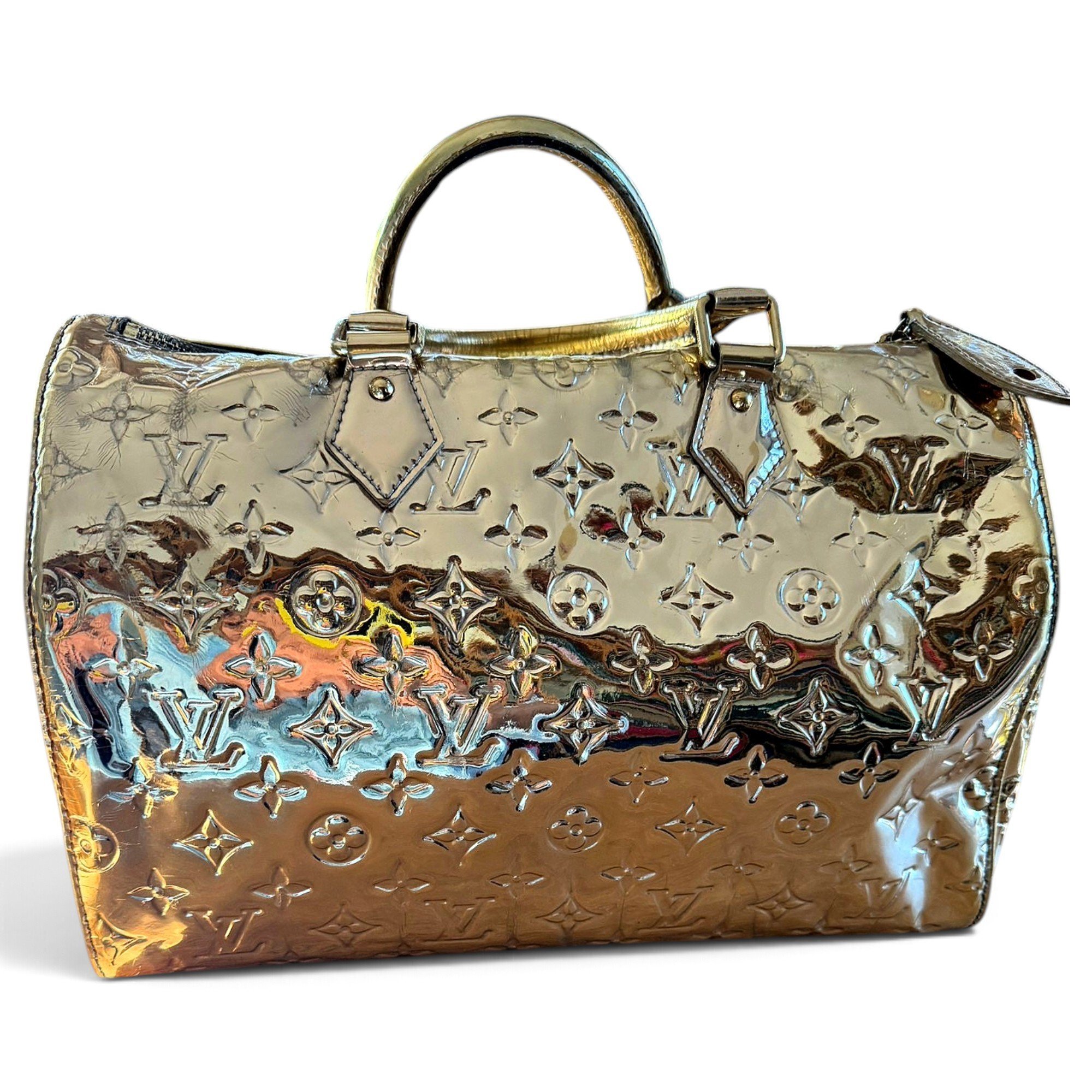 Speedy leather handbag