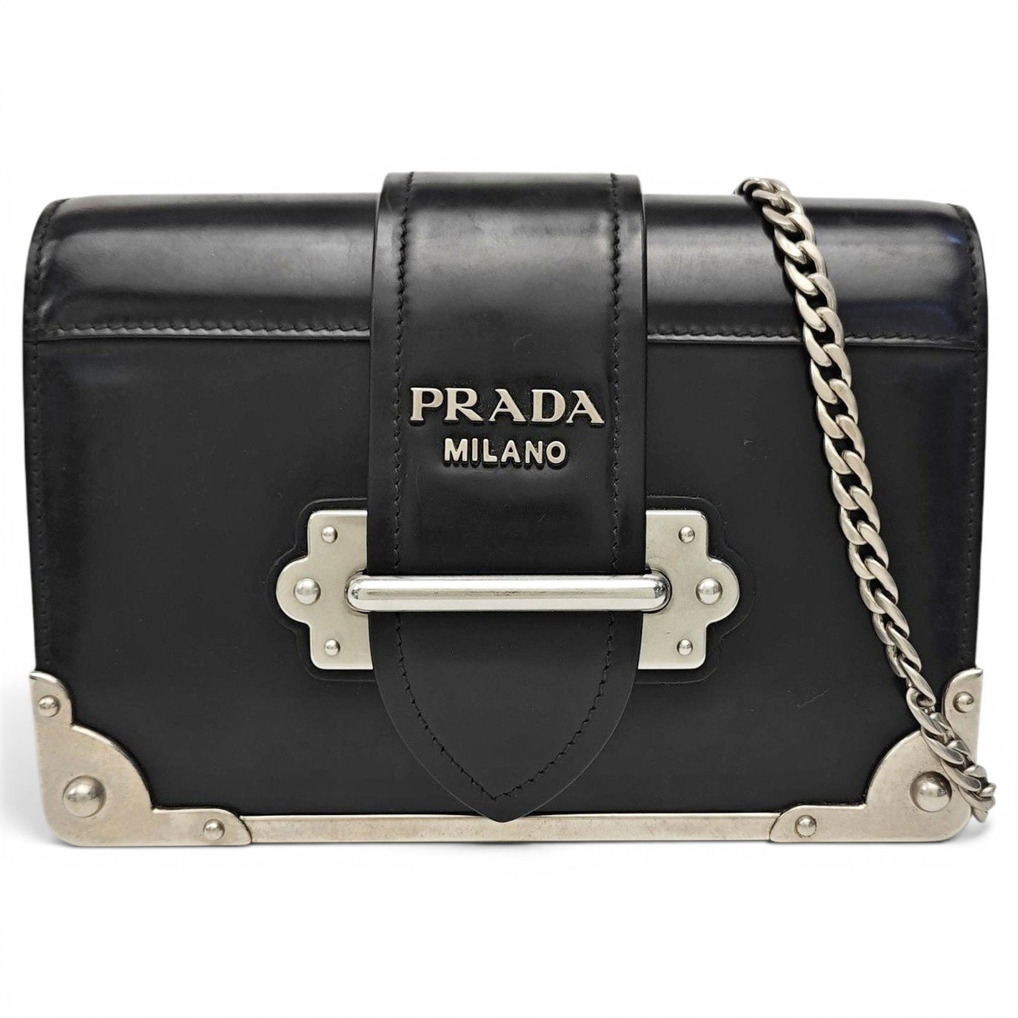 Cahier leather handbag