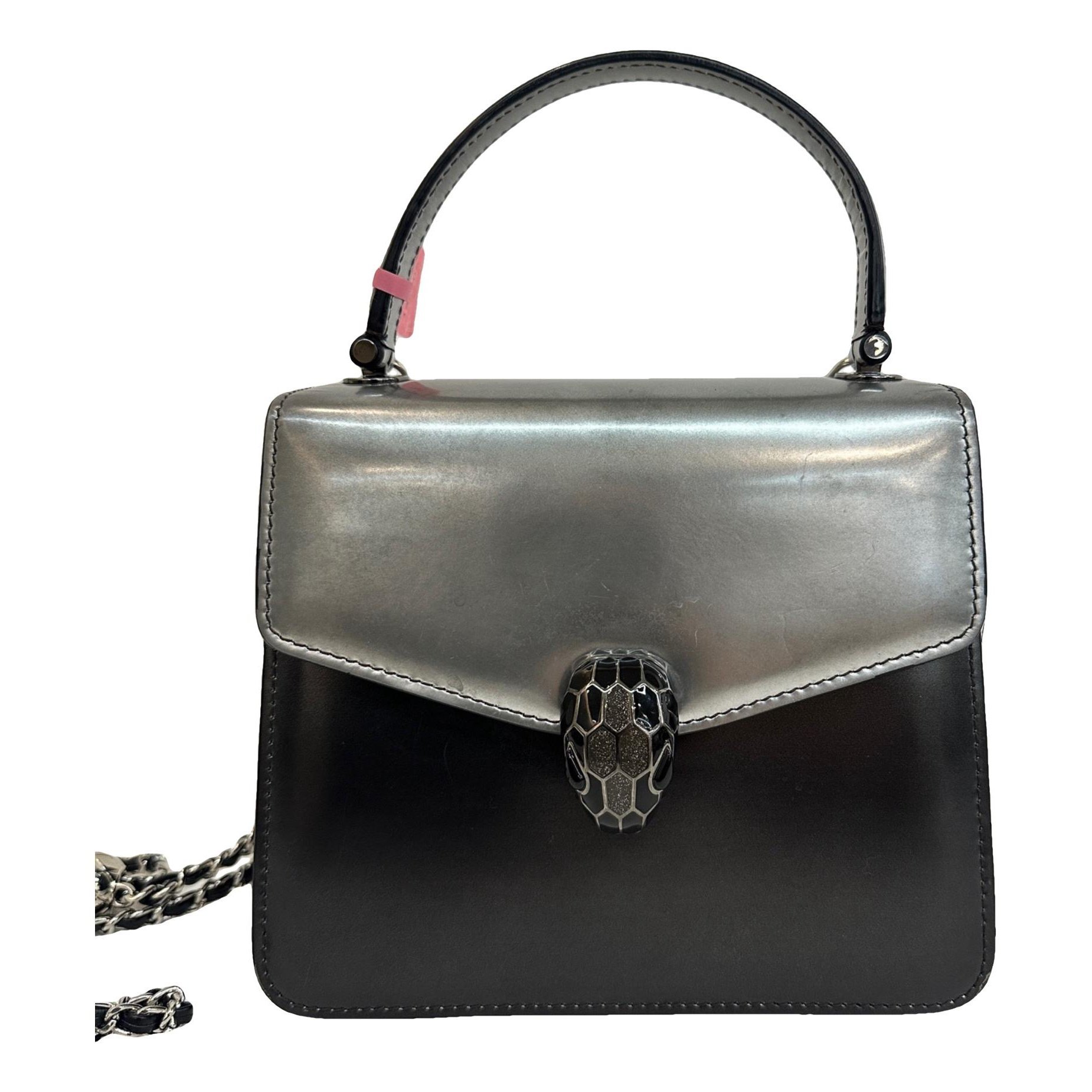 Bvlgari Serpenti patent leather handbag