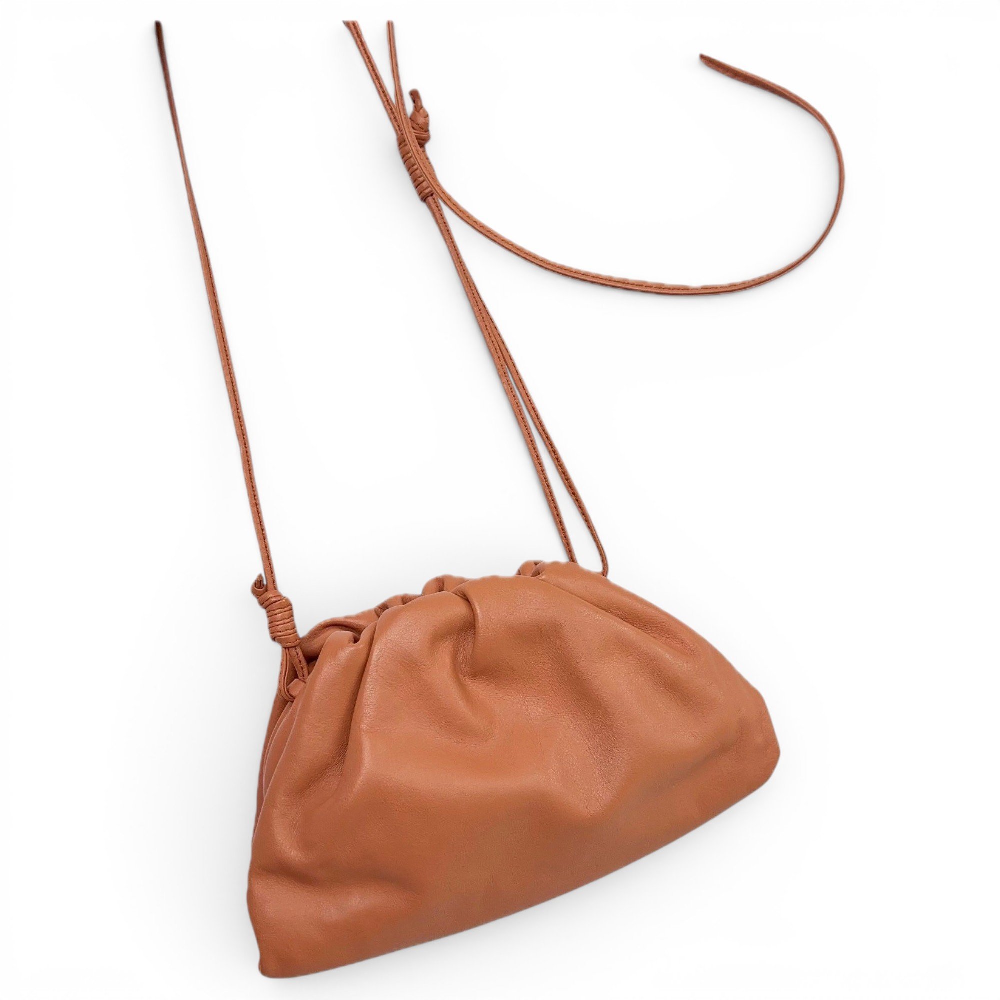 Pouch leather handbag