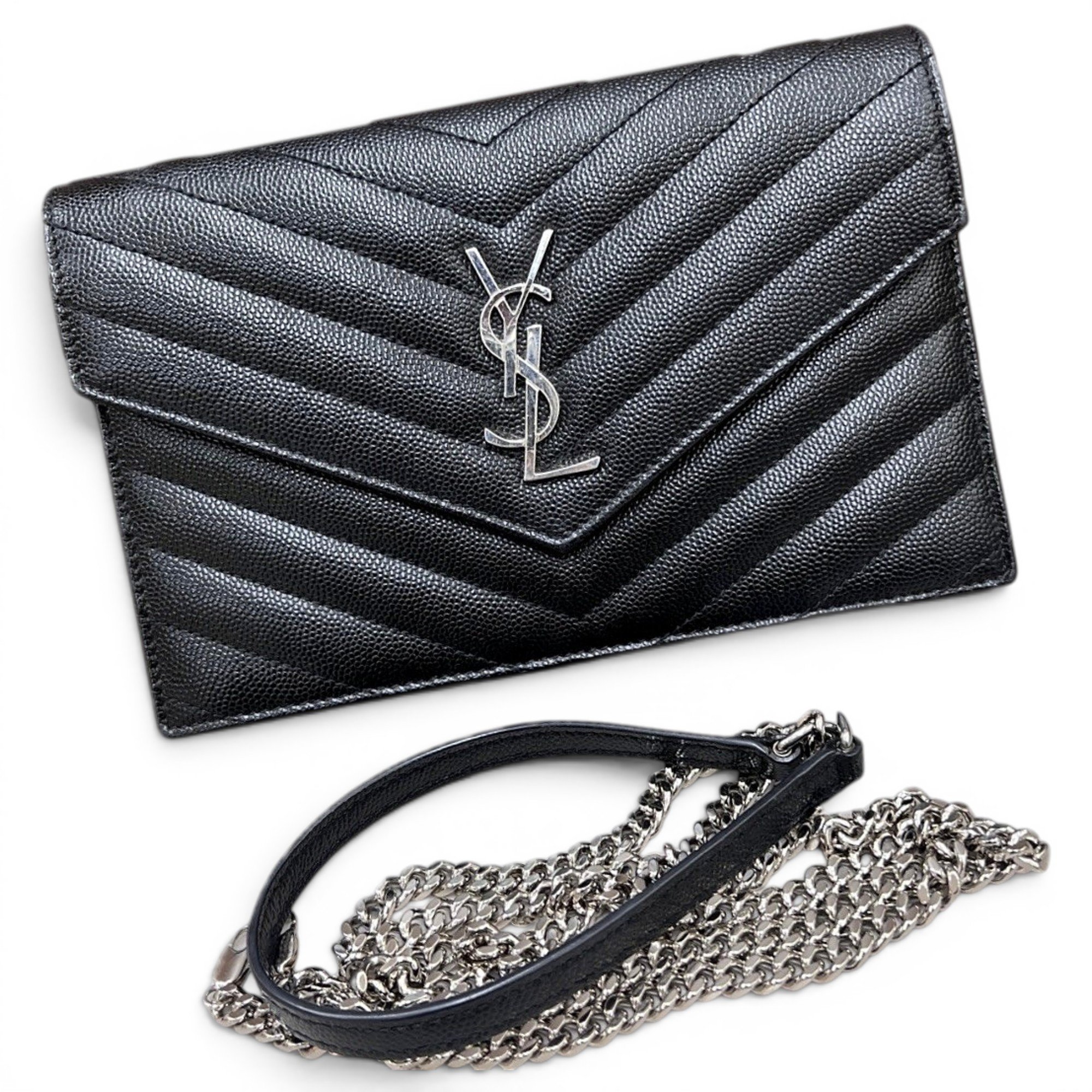 Portefeuille enveloppe leather handbag